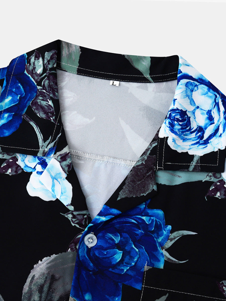 Camicia hawaiana da uomo a manica corta