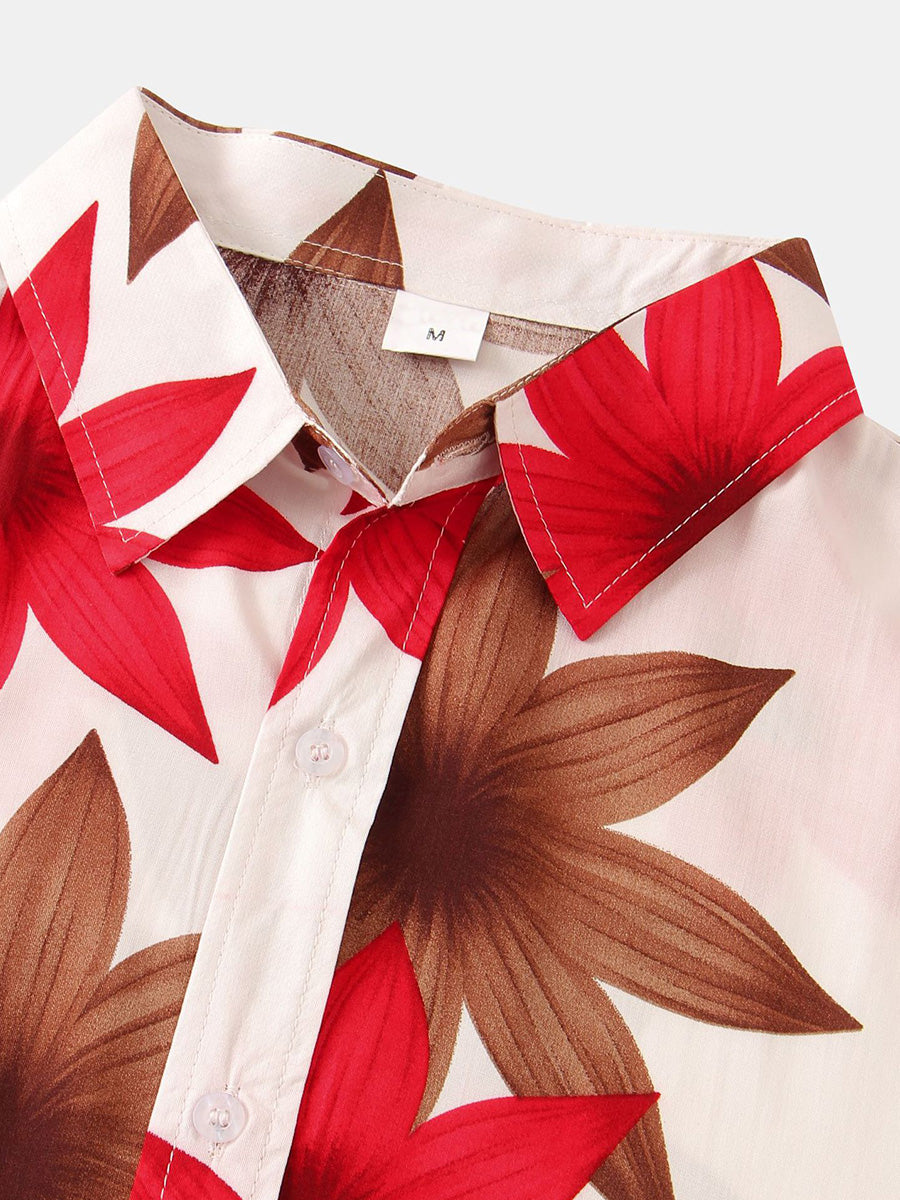 Chemise hawaïenne à manches courtes pour homme