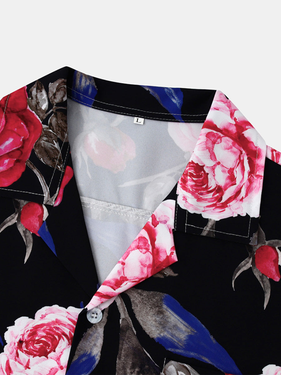 Chemise hawaïenne à manches courtes pour homme