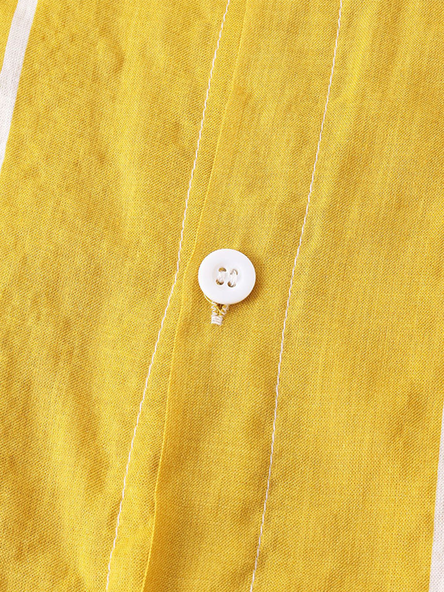 Camicia da uomo a maniche corte con stampa verticale
