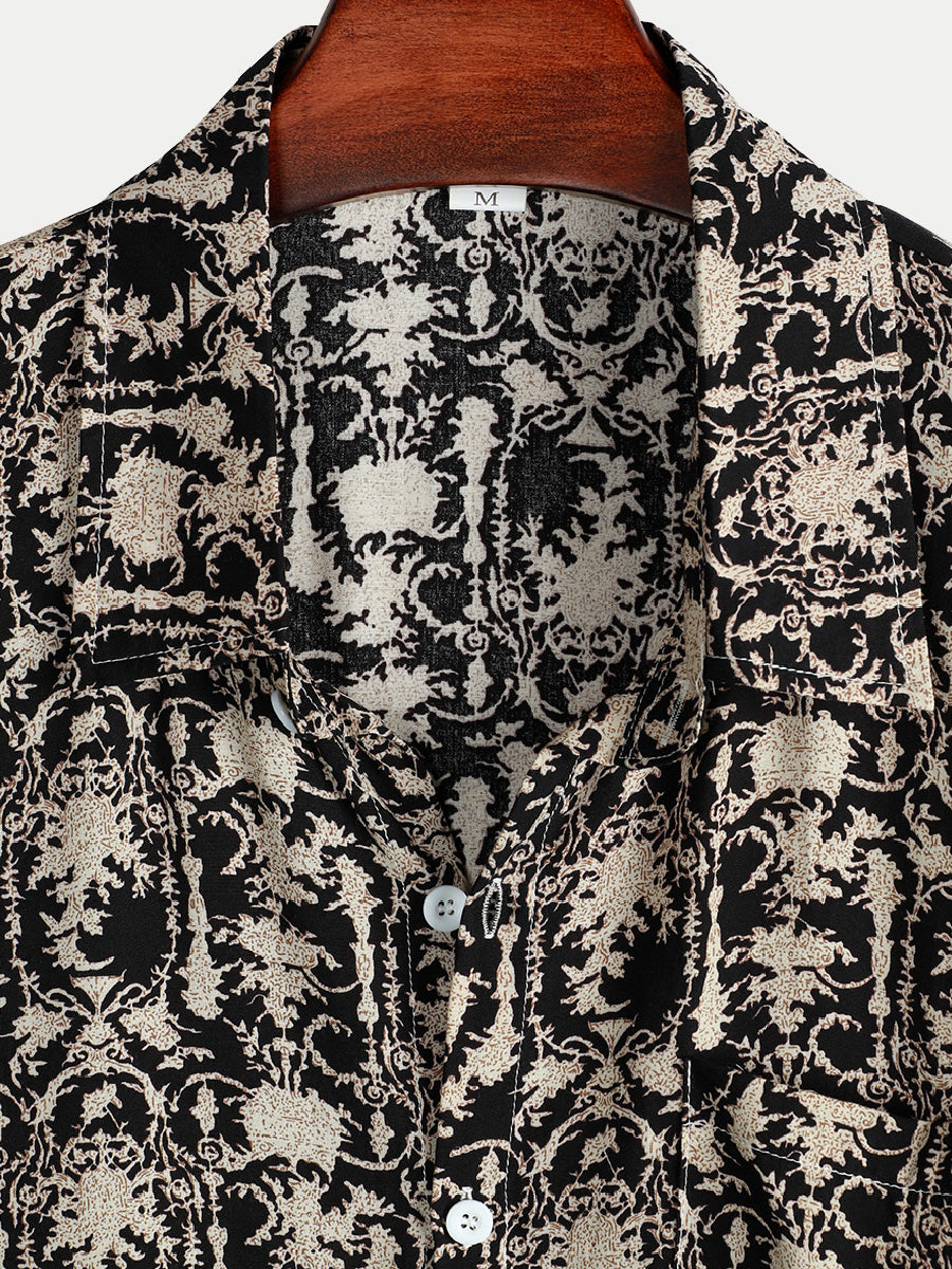 Men's Ethnic casual short sleeve shirt