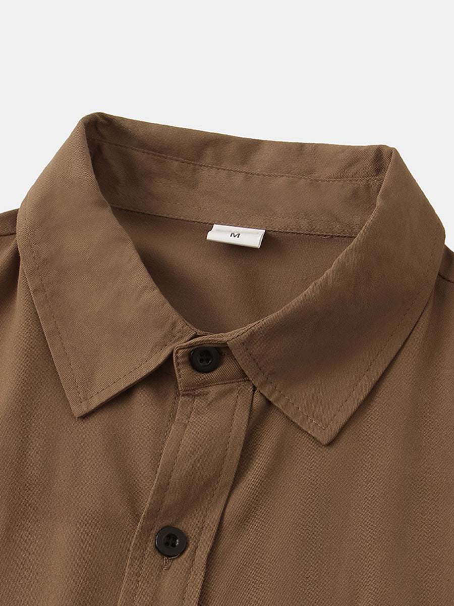 Camicia casual da uomo a manica corta