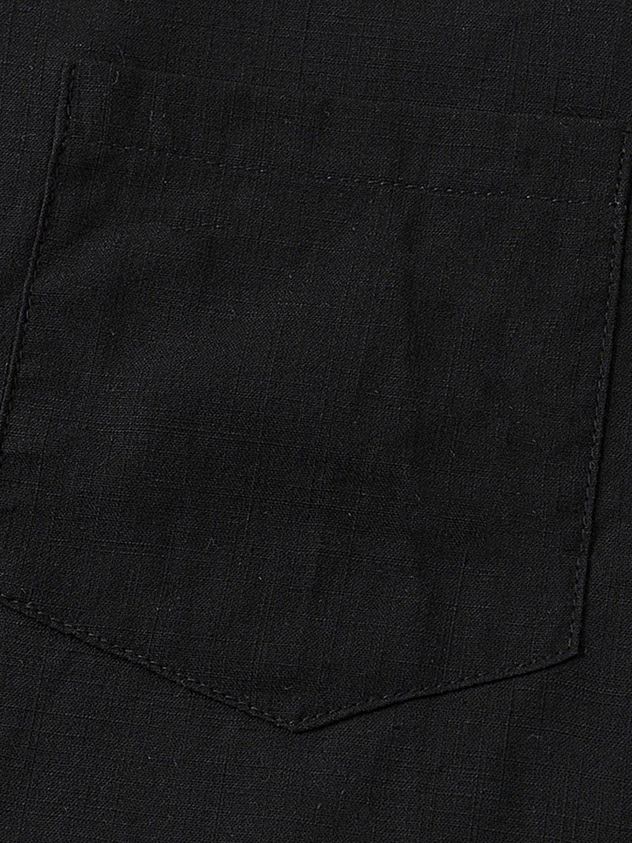 Camicia da uomo a maniche corte in cotone tinta unita