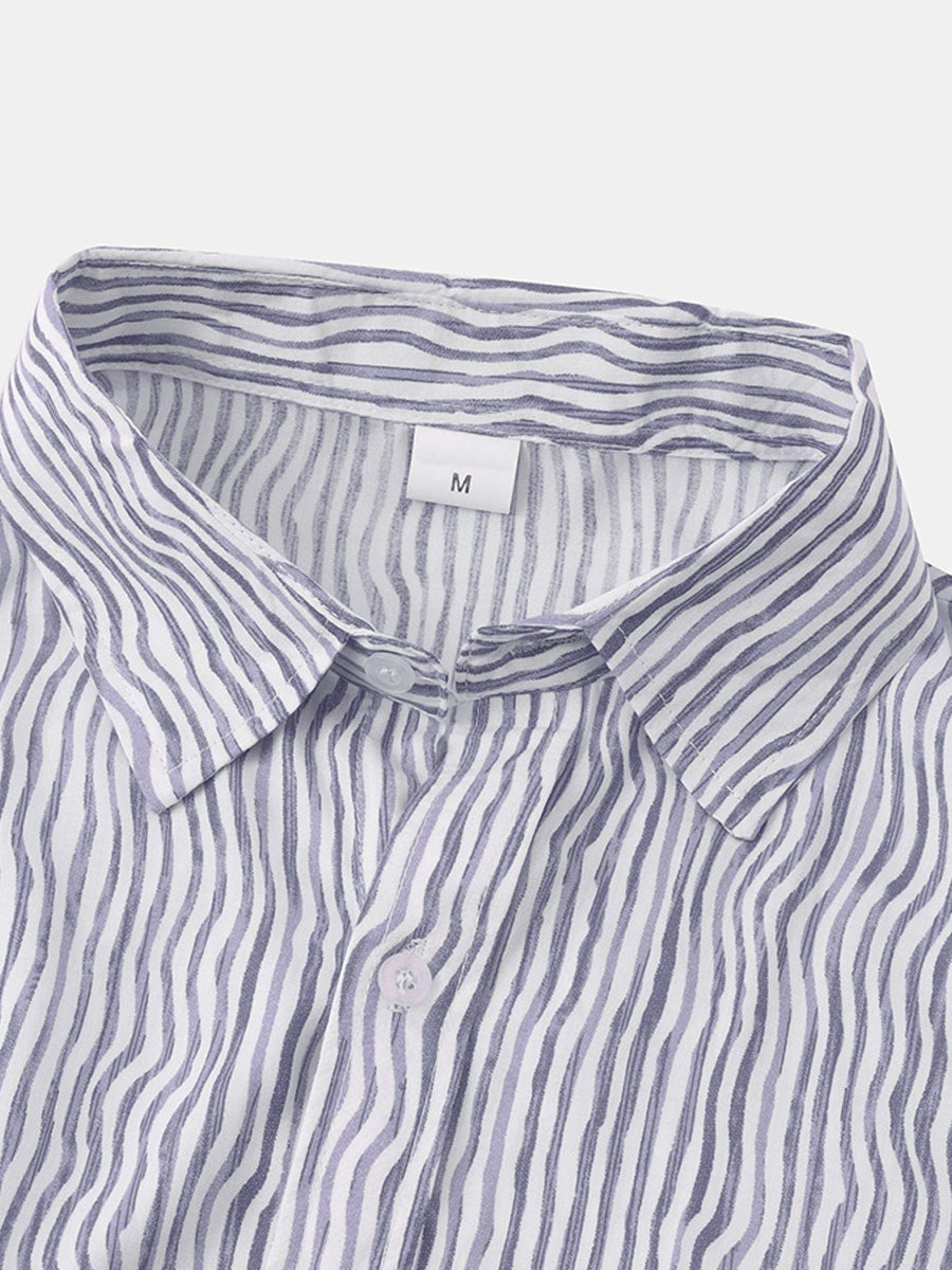 Chemise décontractée à manches courtes pour hommes