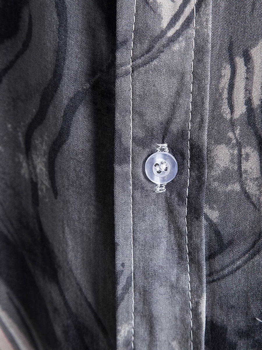 Camicia a maniche corte tinta unita da uomo