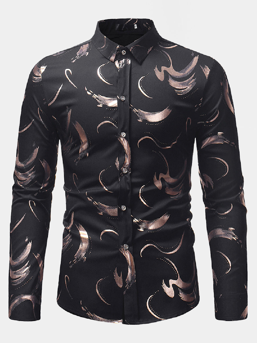 Chemise décontractée à manches longues pour hommes