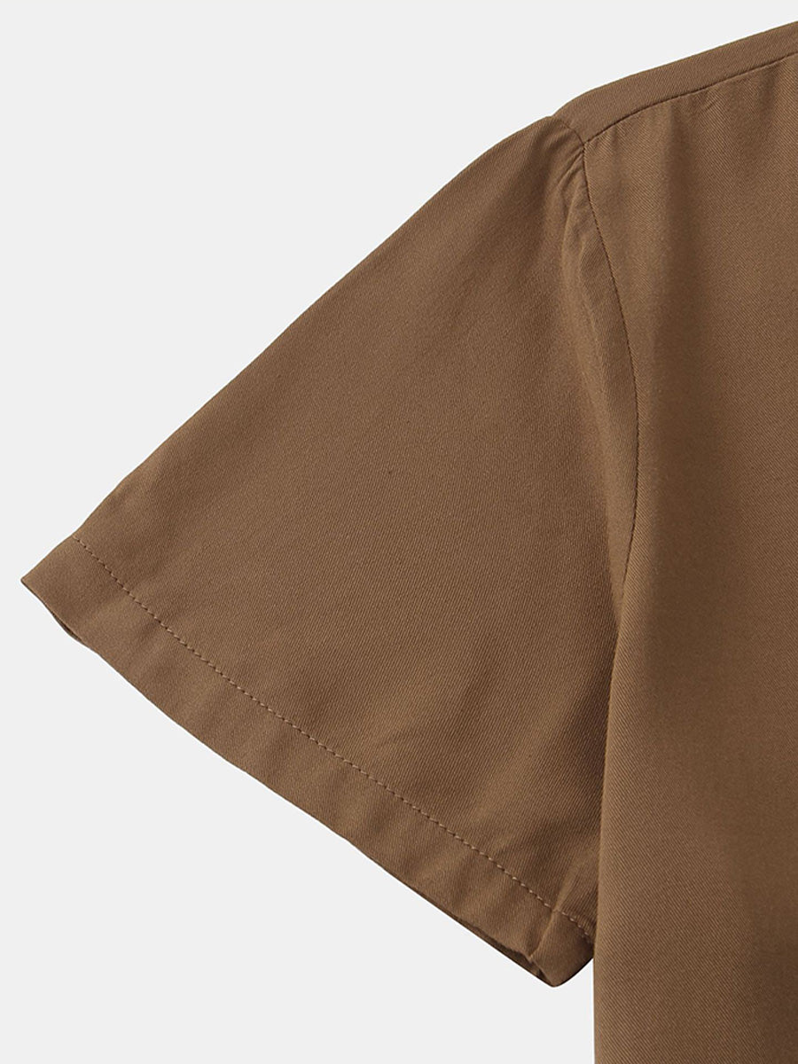Men's casual short sleeve shirt