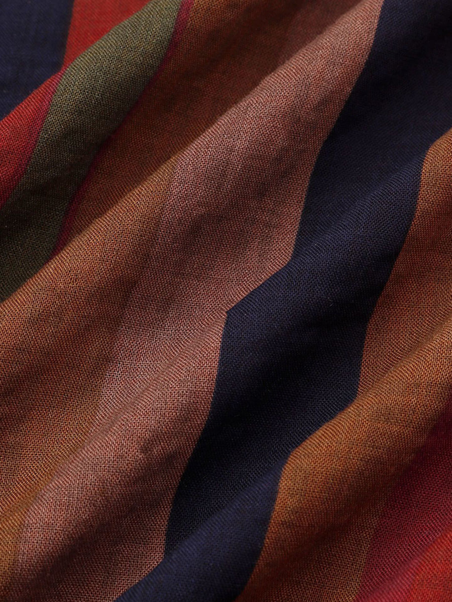 Camicia da uomo a maniche corte con stampa verticale