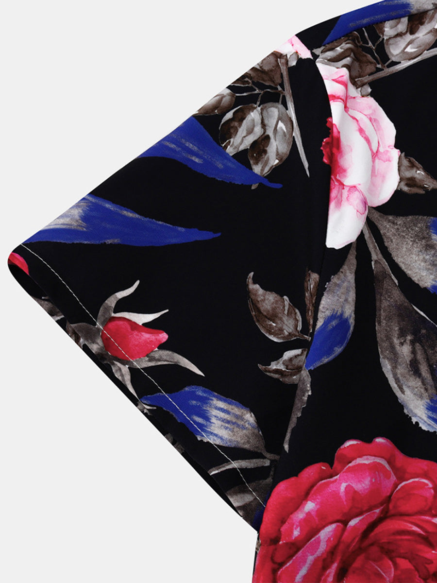 Chemise hawaïenne à manches courtes pour homme
