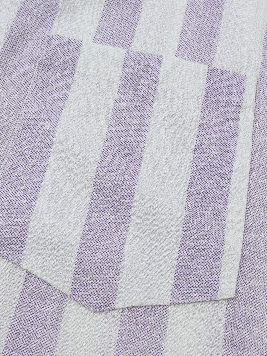 Camicia da uomo a maniche corte con stampa verticale