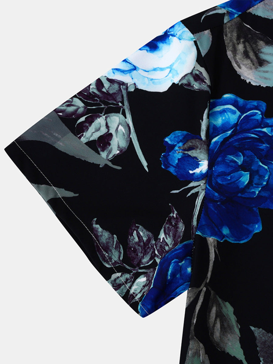 Camicia hawaiana da uomo a manica corta