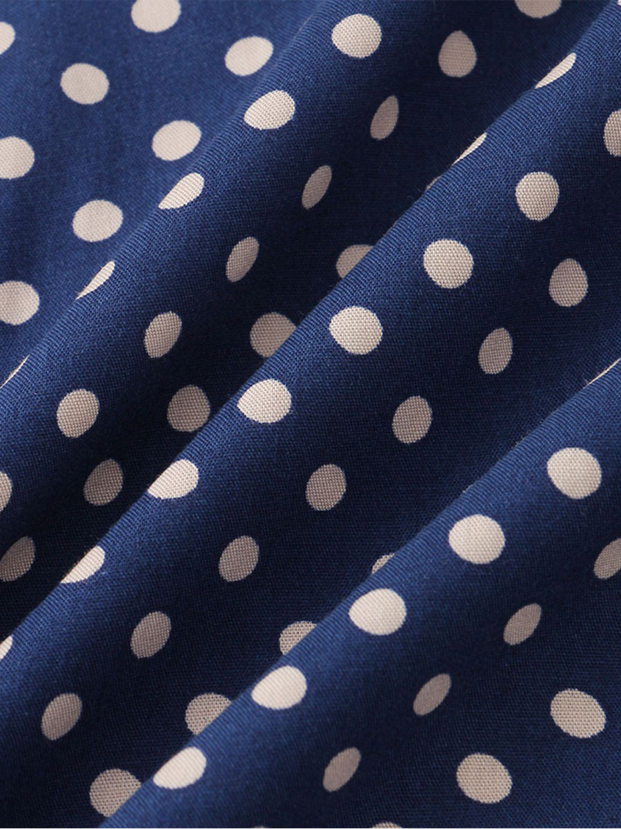 Camicia da uomo a maniche corte a pois