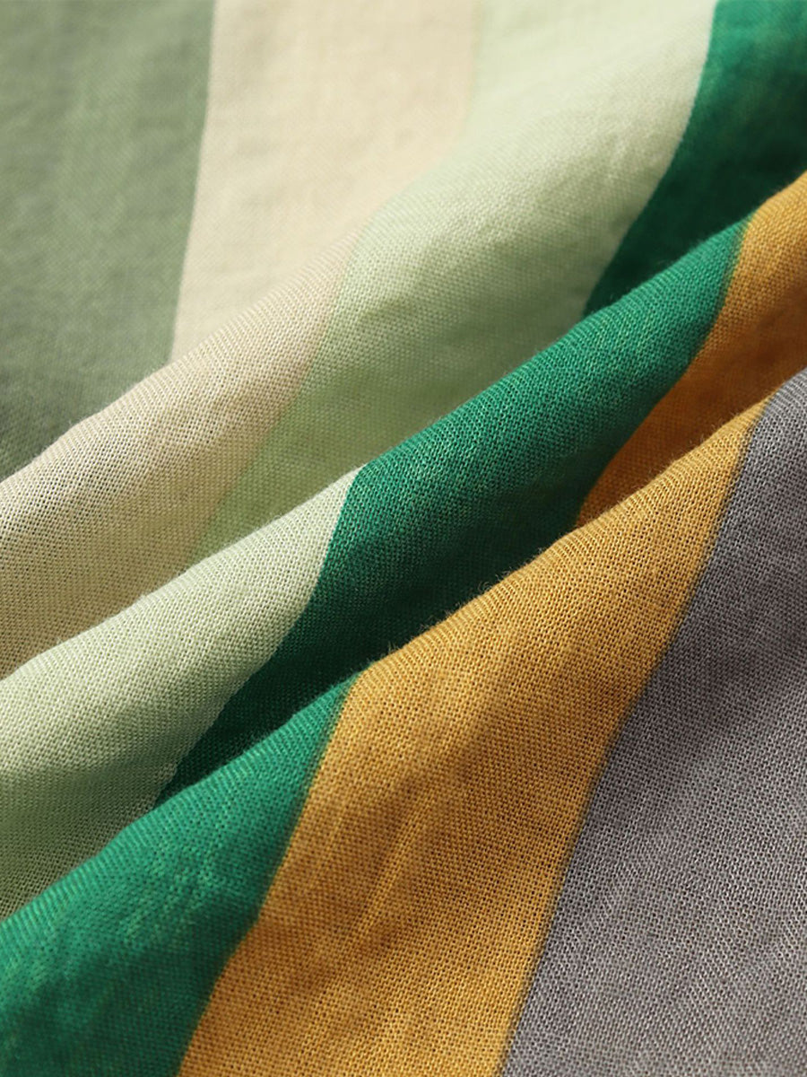 Camicia da uomo a maniche corte con stampa verticale