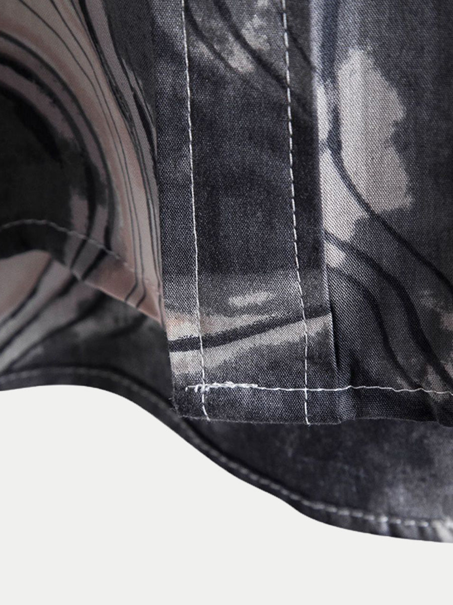 Camicia a maniche corte tinta unita da uomo