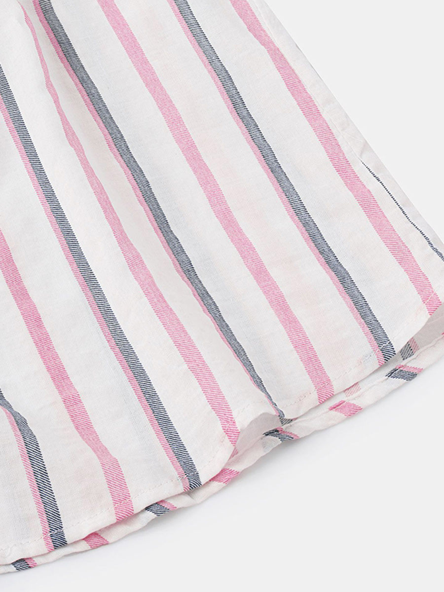 Camicia da uomo a maniche corte con stampa verticale