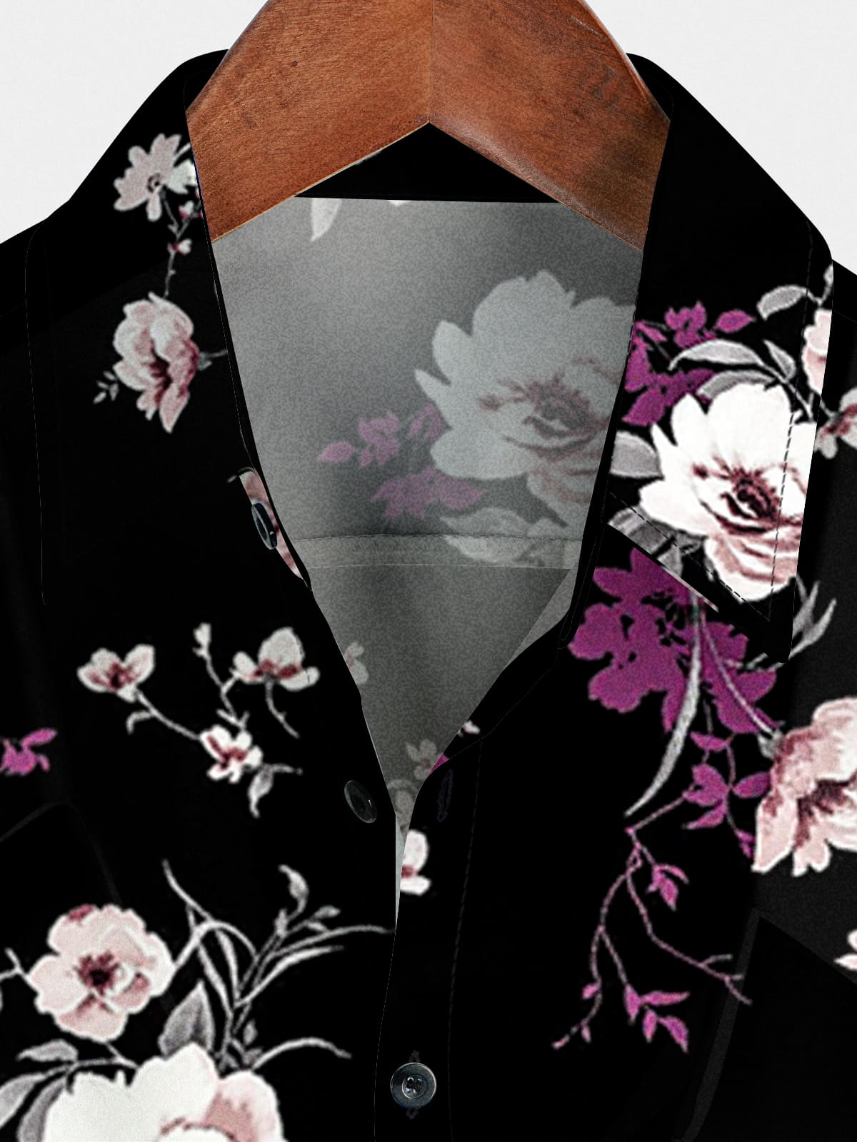 Camicia a maniche corte casual da uomo a fiori