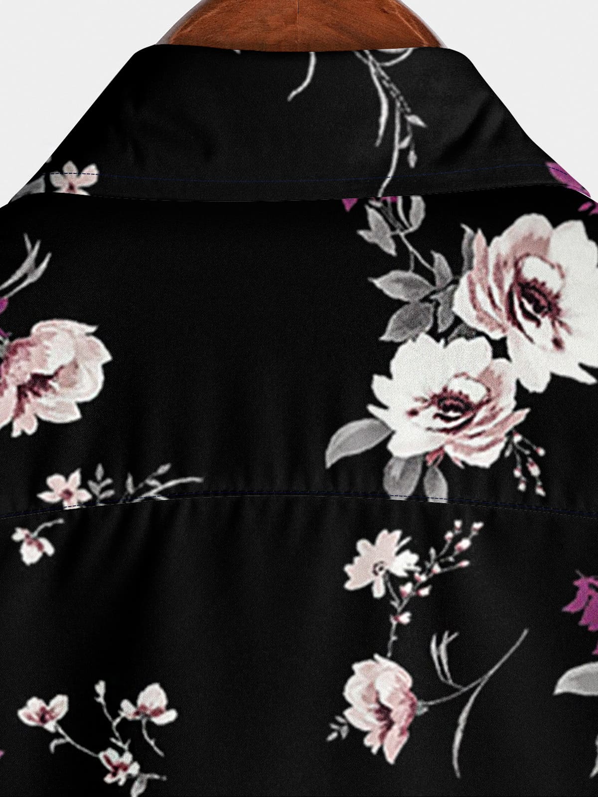 Camicia a maniche corte casual da uomo a fiori