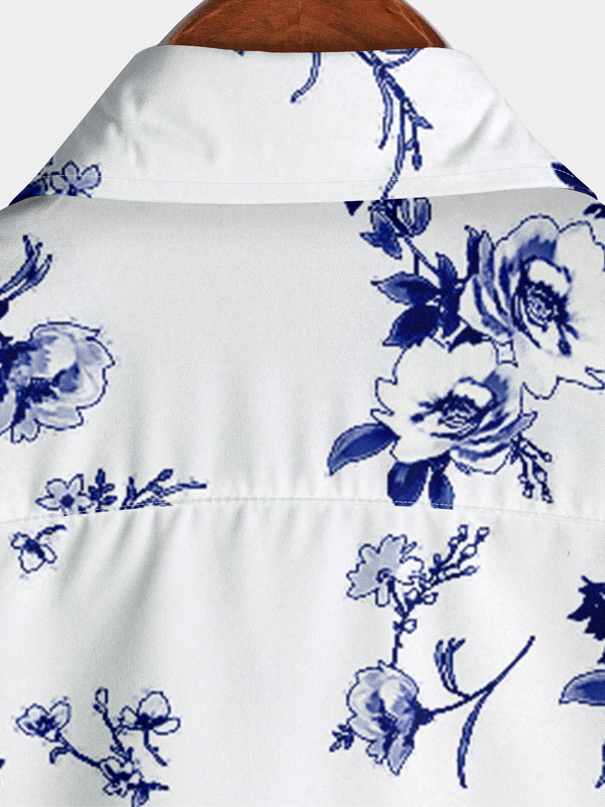 Camicia a maniche corte casual da uomo a fiori