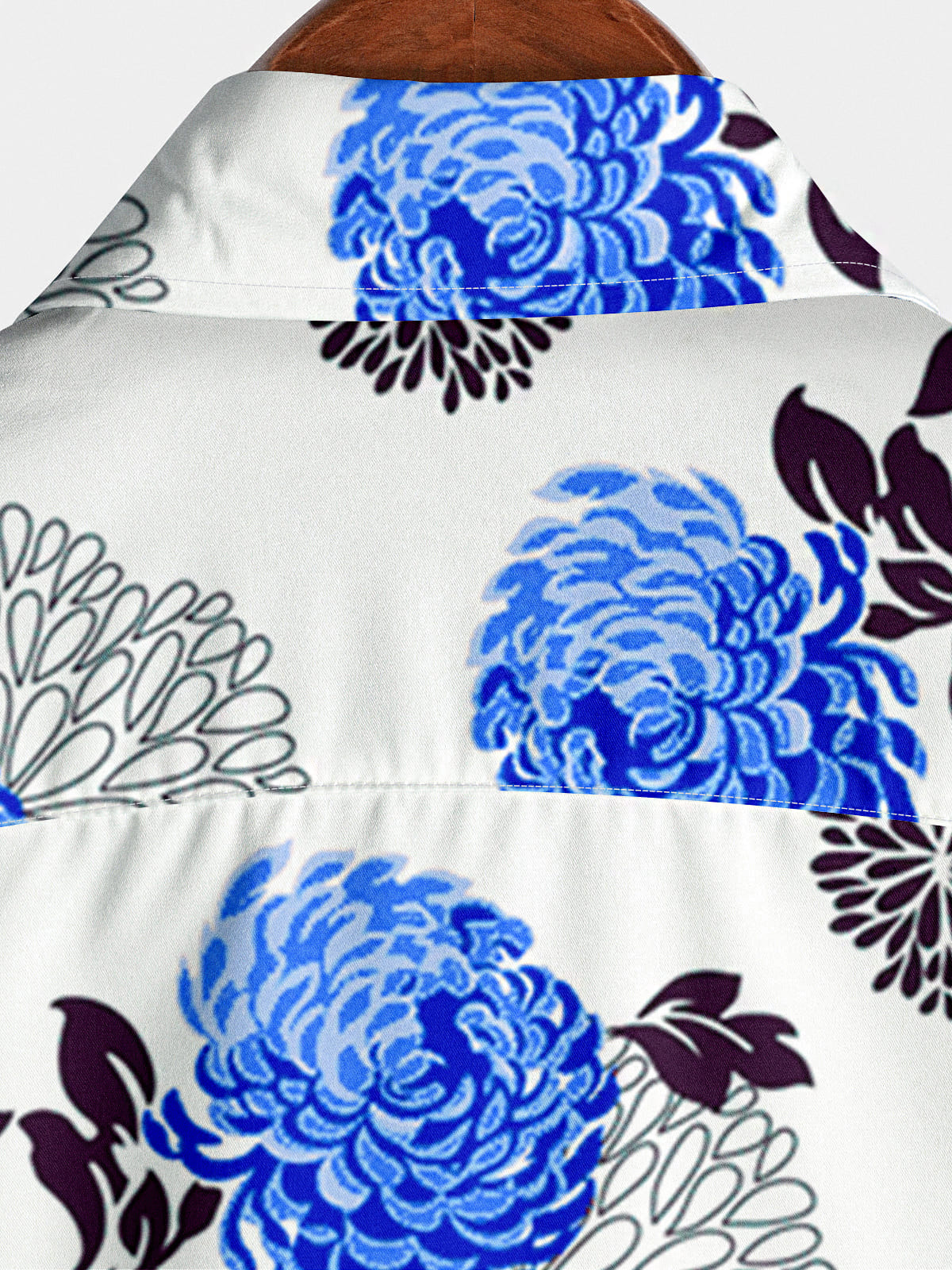 Men's Flower Print Short Sleeve Shirt