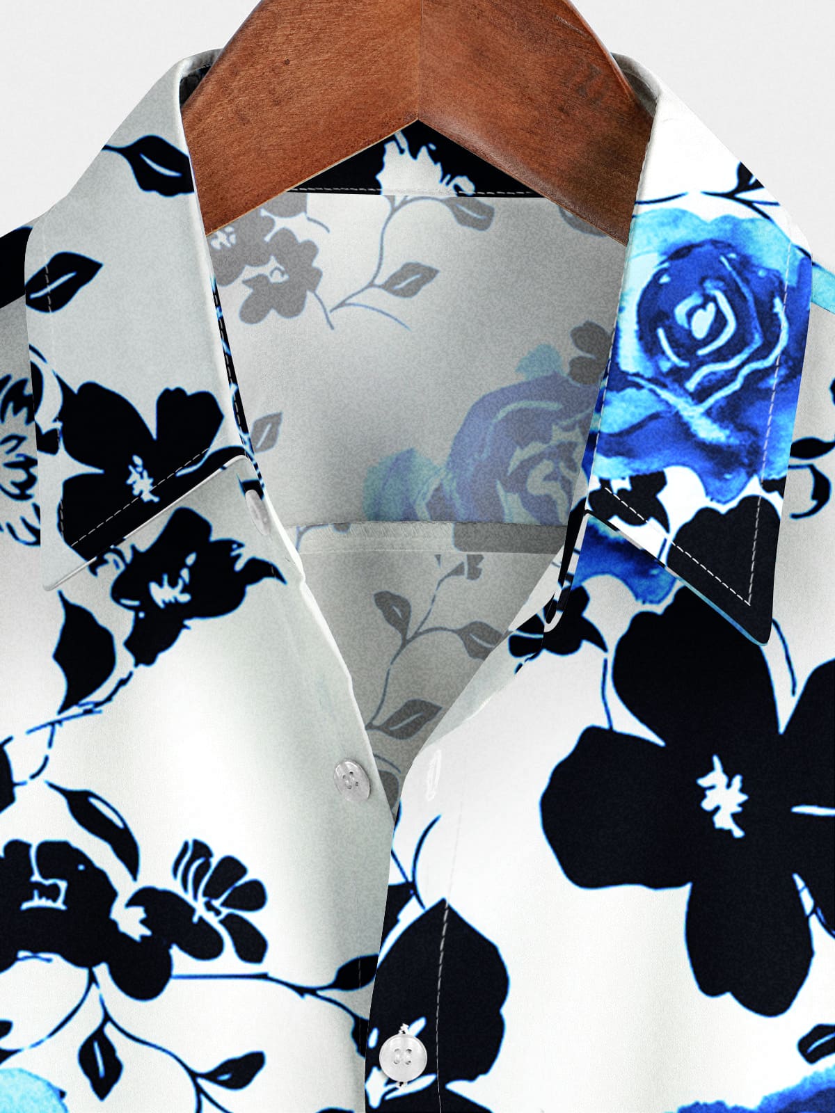 Camicia a maniche corte floreale hawaiana da uomo
