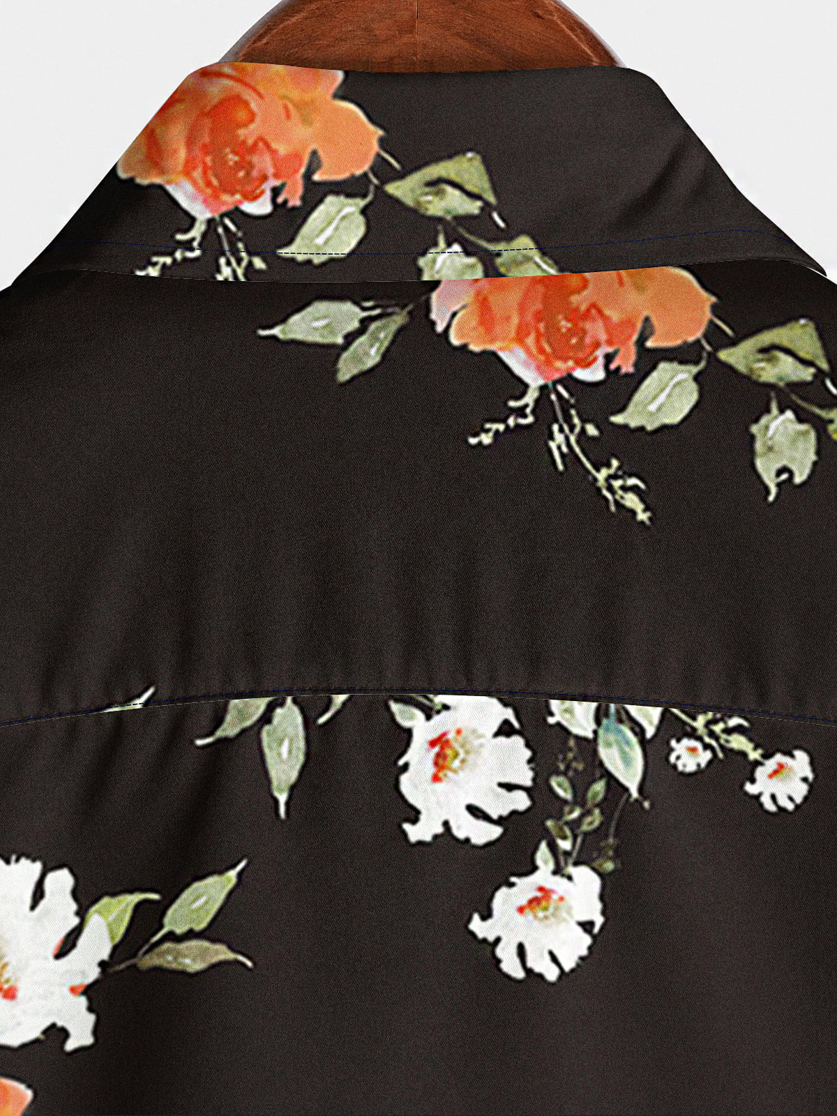 Chemise à manches courtes à imprimé floral pour hommes