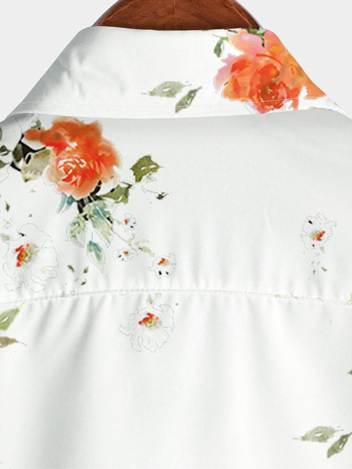 Chemise à manches courtes à imprimé floral pour hommes