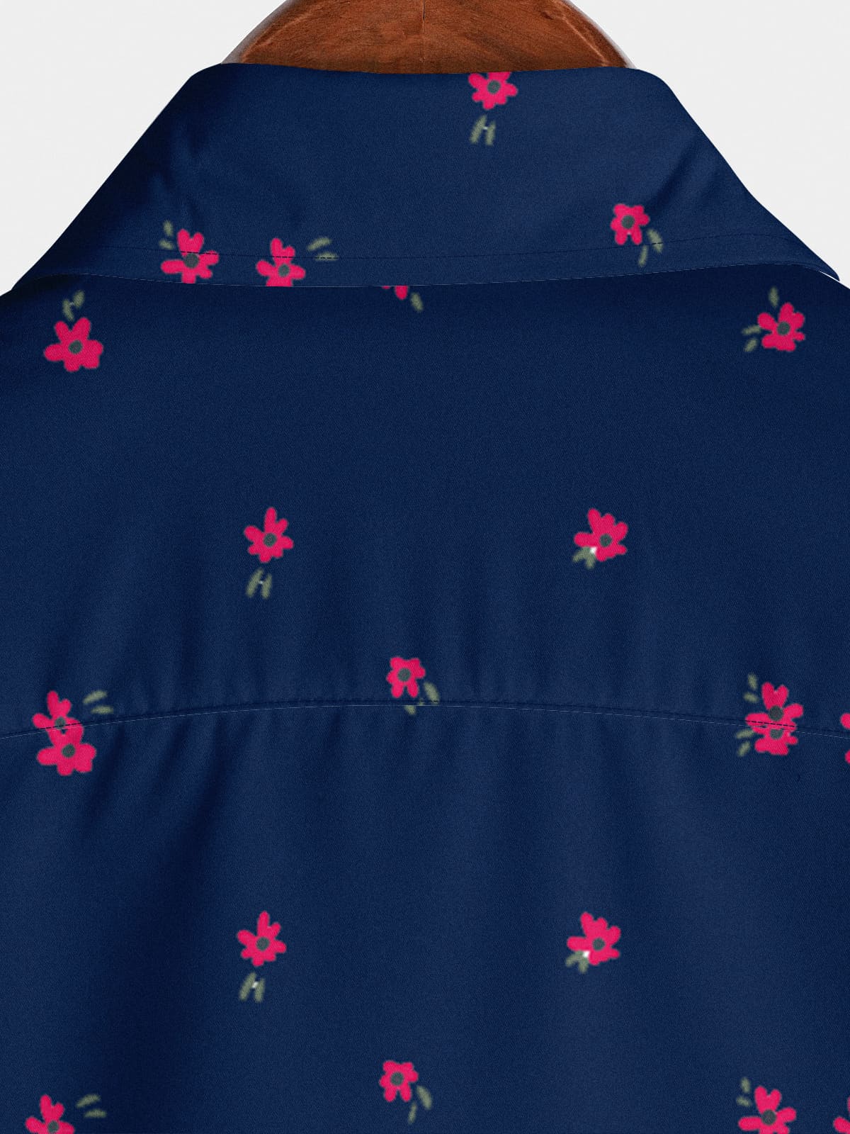 Camicia a maniche corte da uomo a fiore piccolo