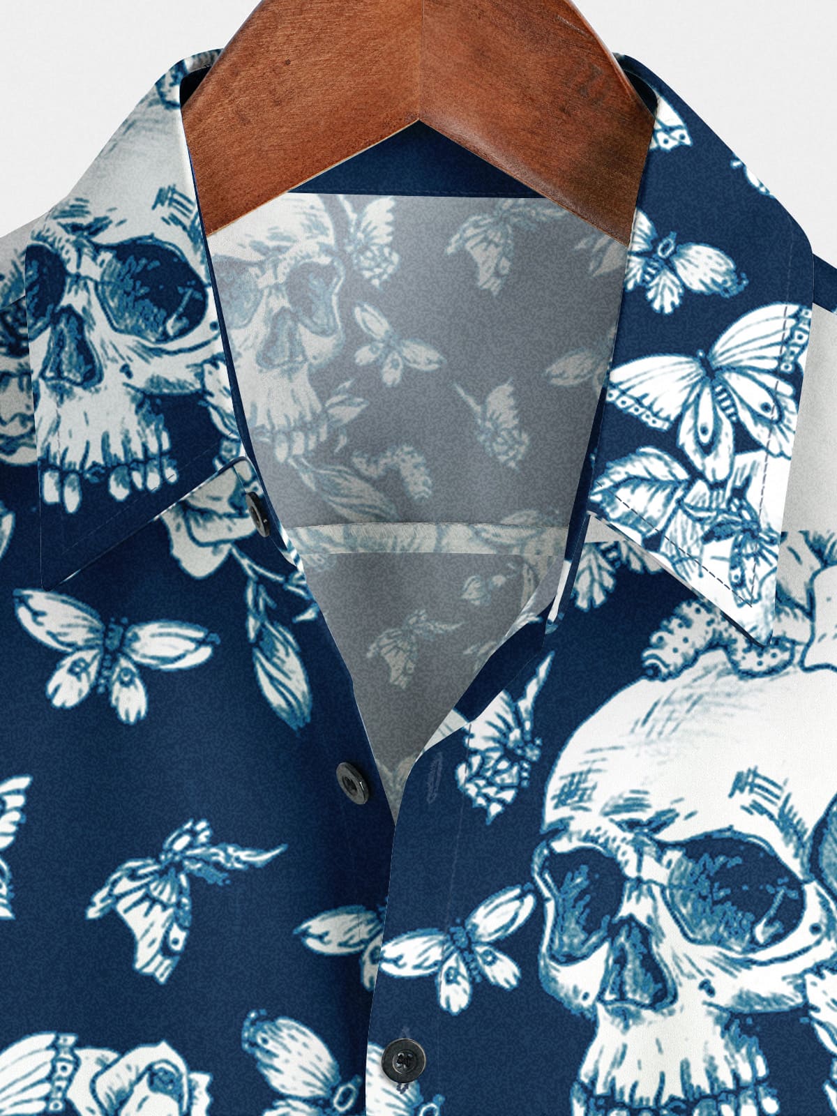 Chemise à manches courtes Skull Flower pour hommes