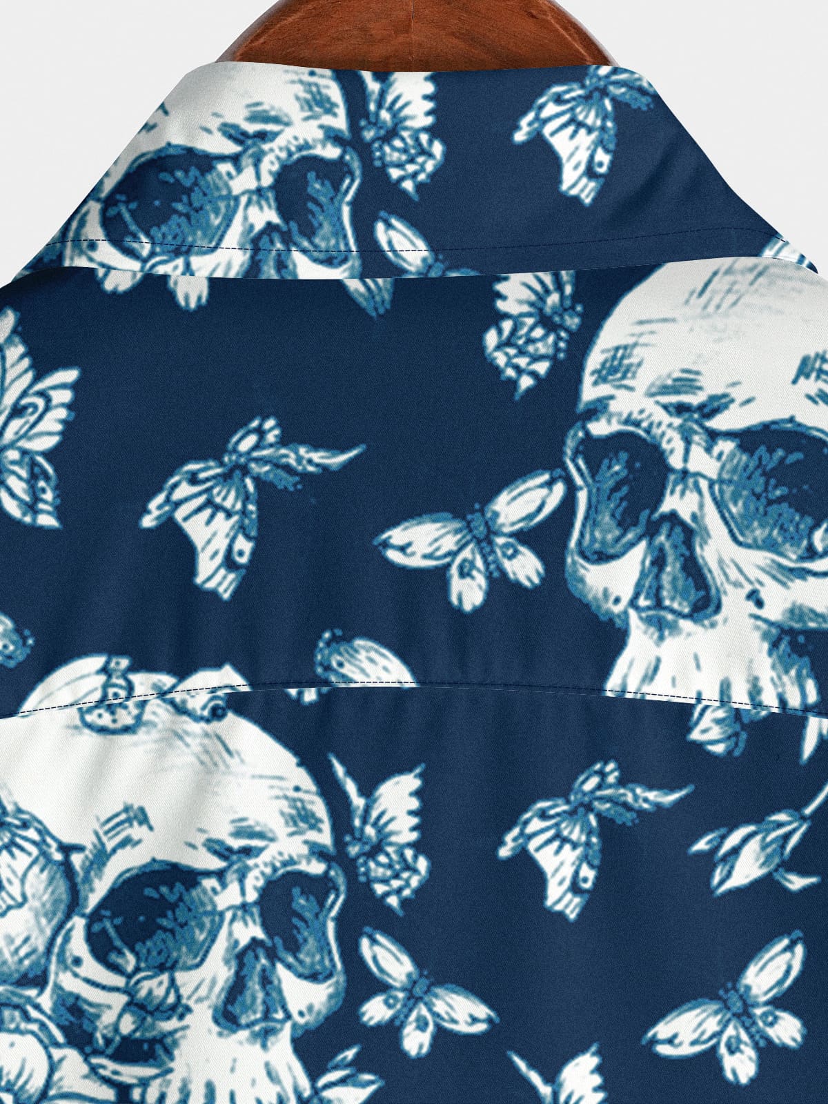 Chemise à manches courtes Skull Flower pour hommes