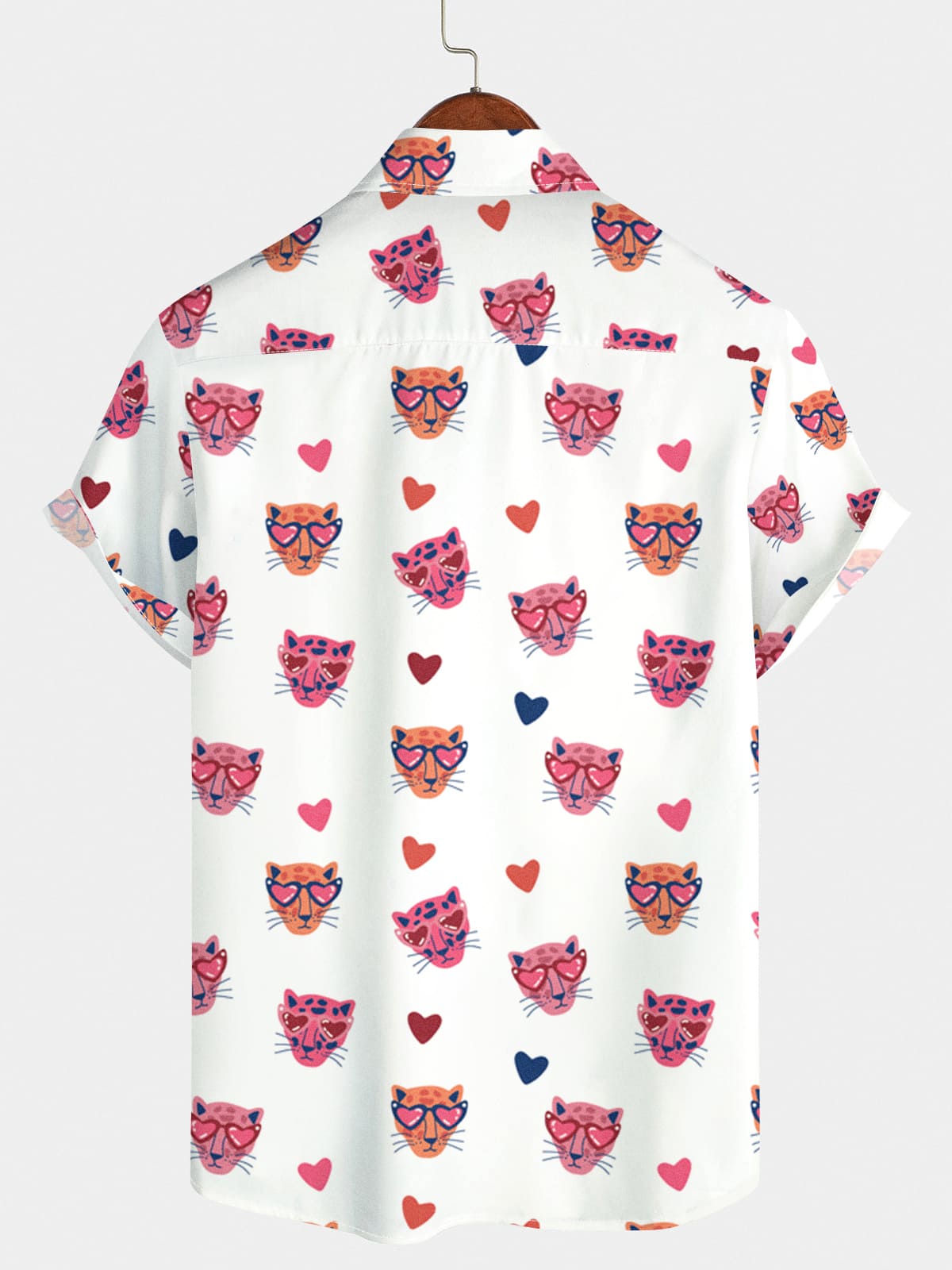 Chemise à manches courtes Cheetah Heart pour hommes