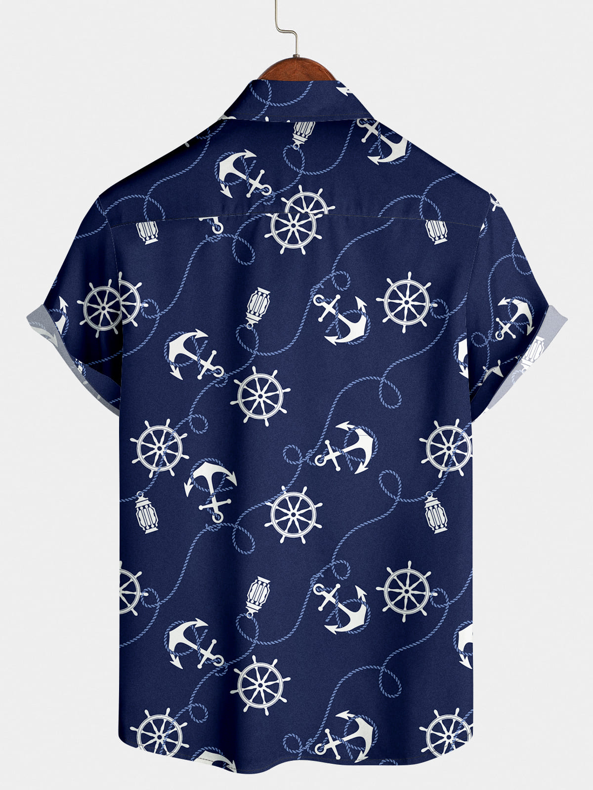 Camicia a maniche corte da uomo con corda di ancoraggio