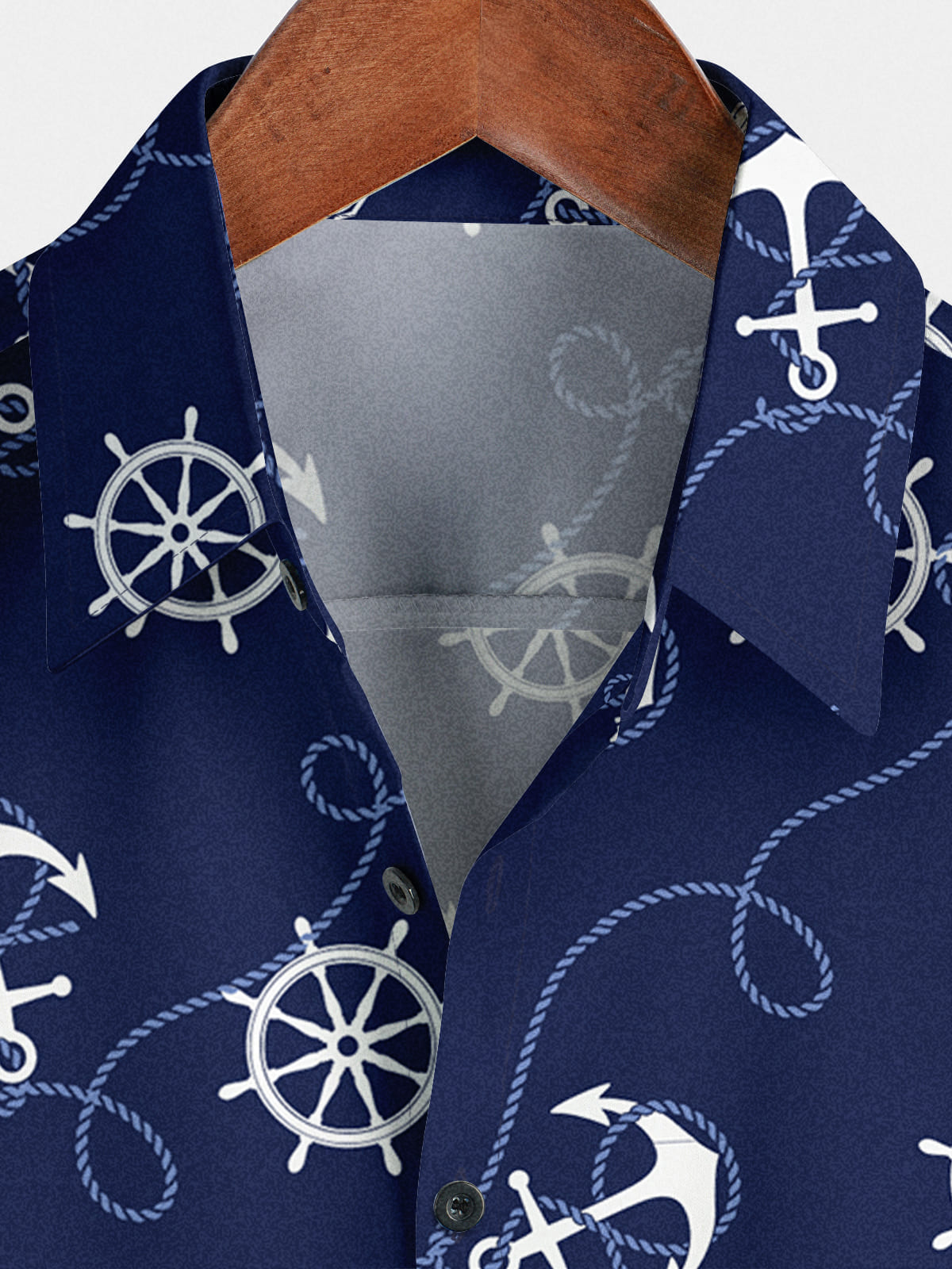 Camicia a maniche corte da uomo con corda di ancoraggio