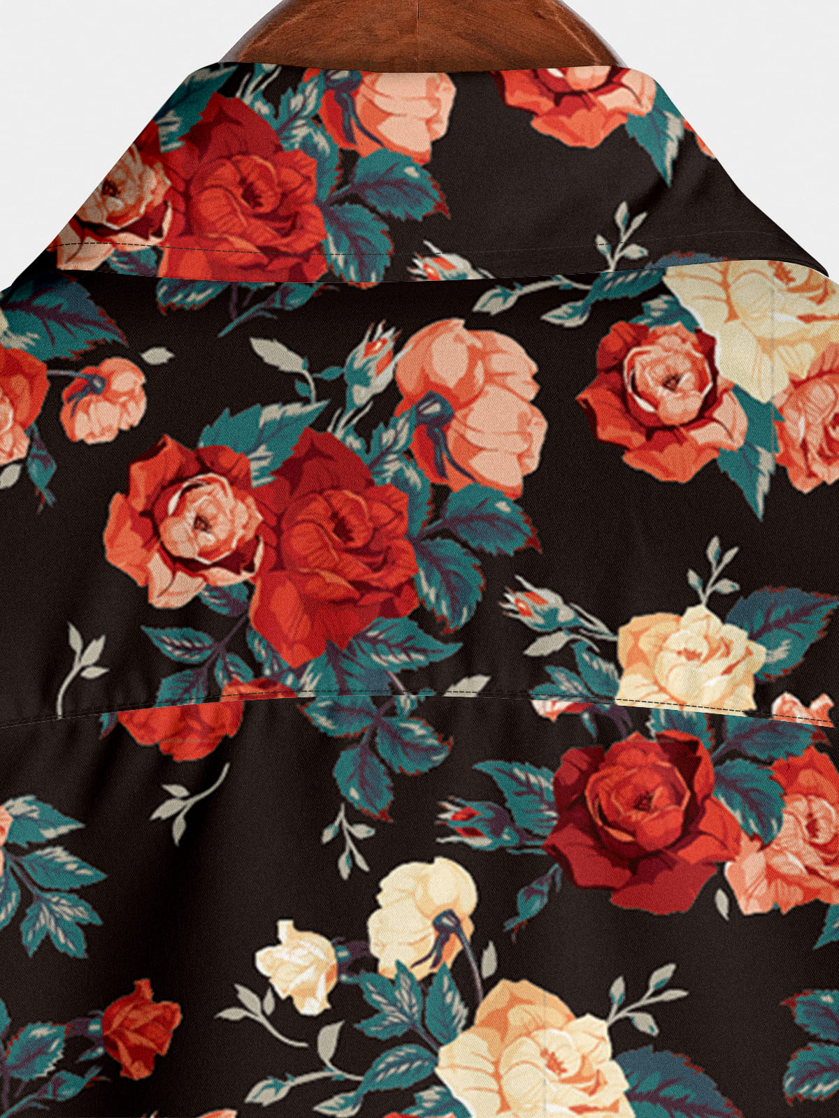Chemise à manches courtes à imprimé fleuri pour hommes