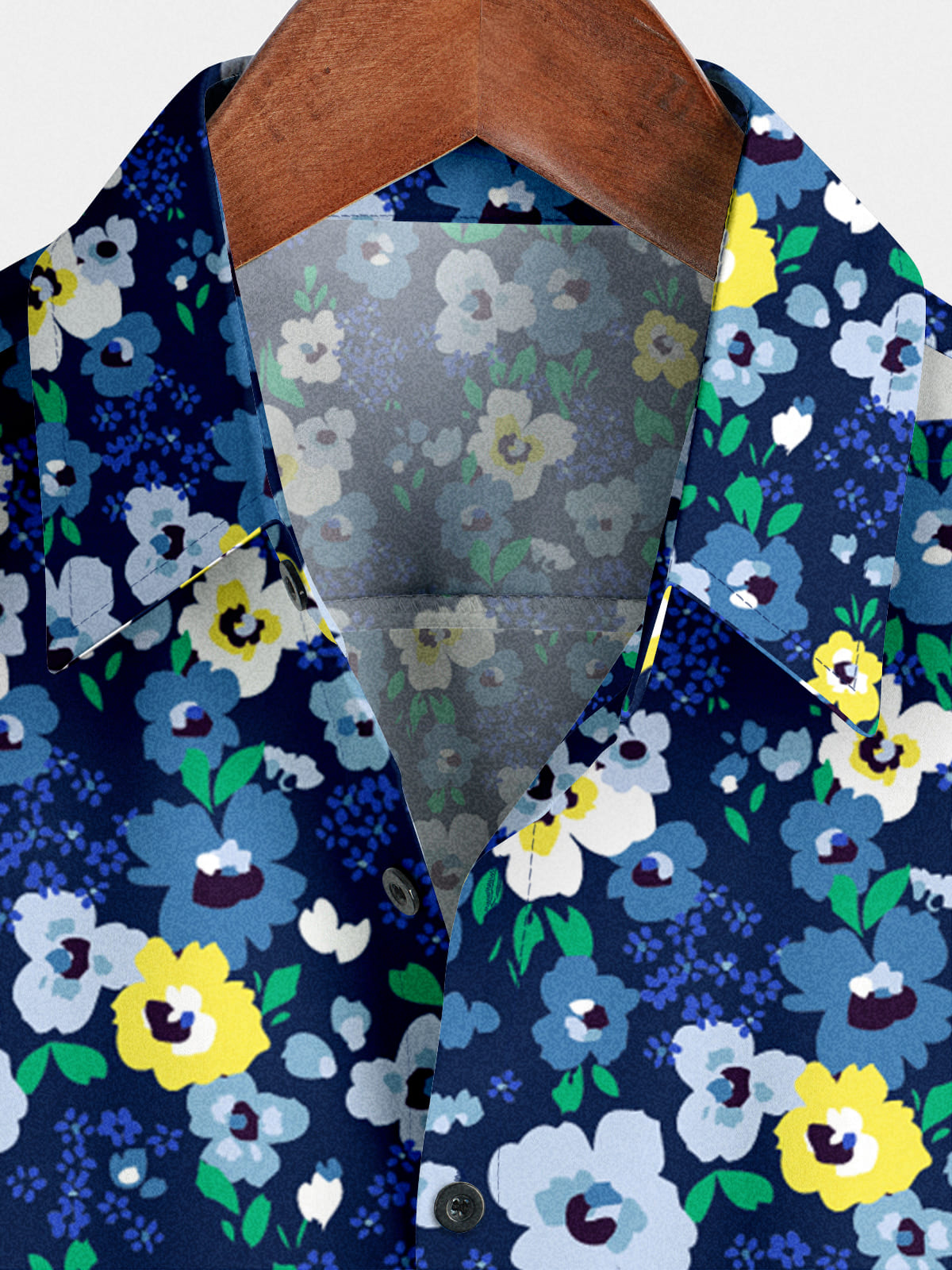 Chemise à manches courtes à imprimé floral pour hommes
