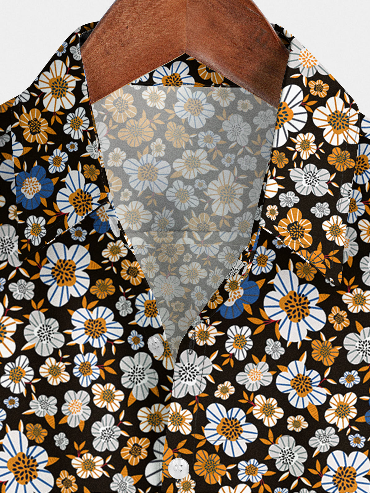 Chemise à manches courtes hawaïenne à fleurs pour hommes