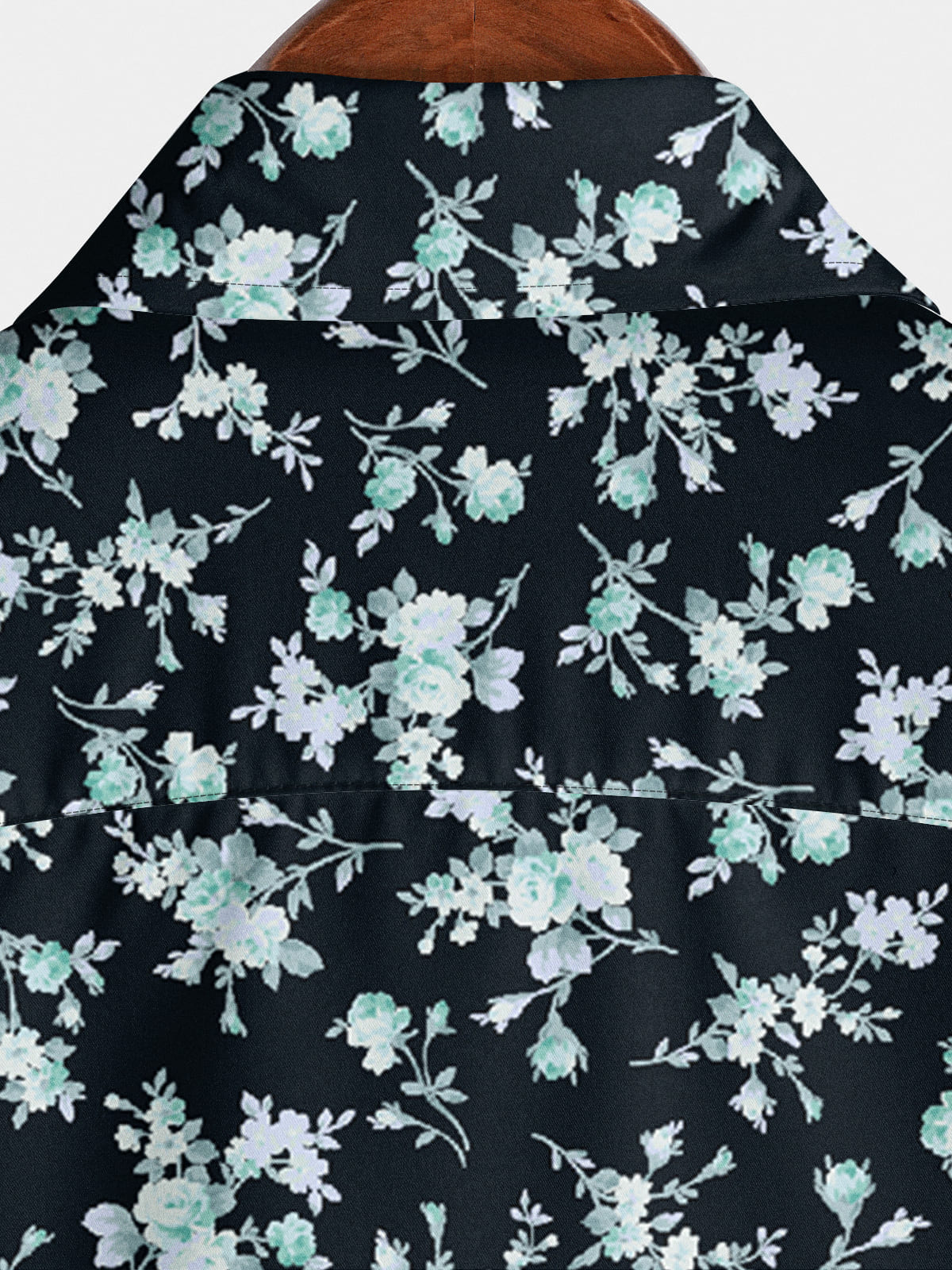 Chemise à manches courtes à imprimé floral pour hommes