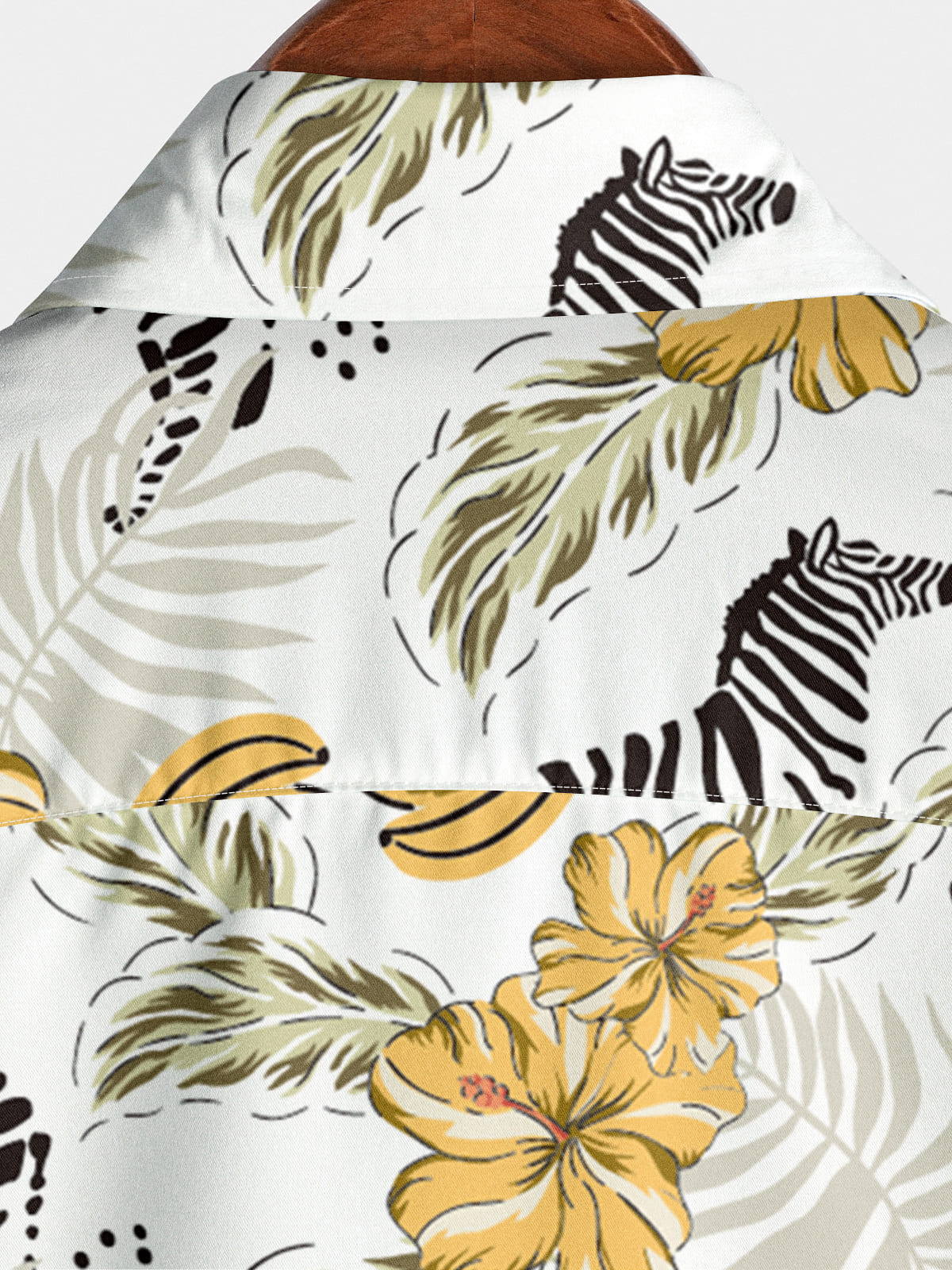 Chemise à manches courtes Zebra Leaf pour hommes