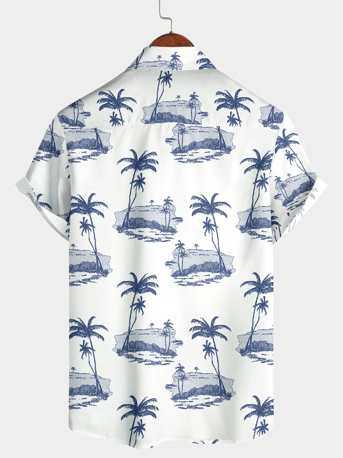 Camicia a maniche corte da uomo in cocco