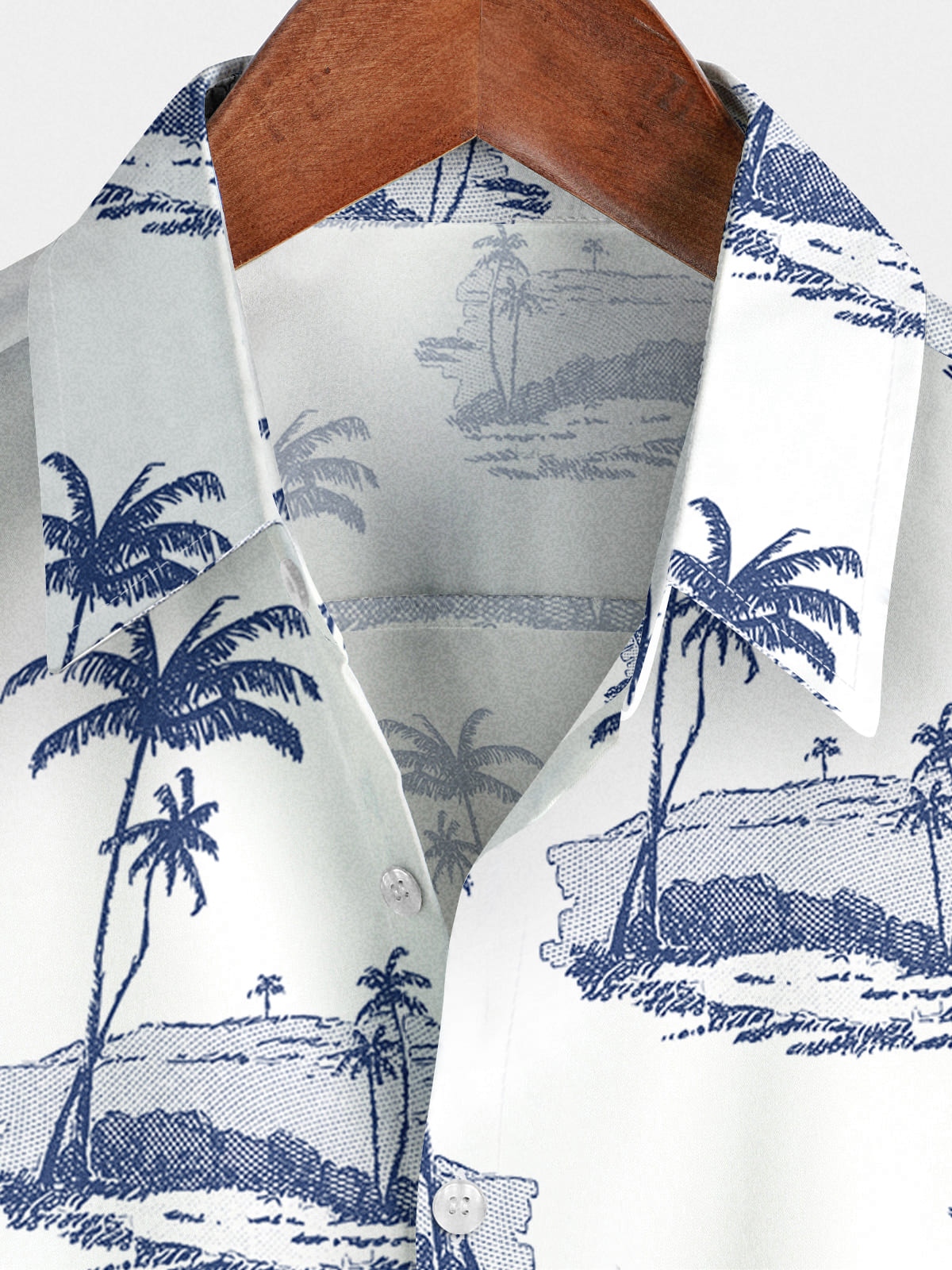 Camicia a maniche corte da uomo in cocco