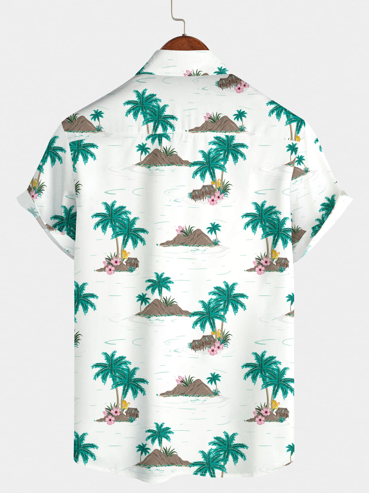 Chemise hawaïenne à manches courtes pour hommes