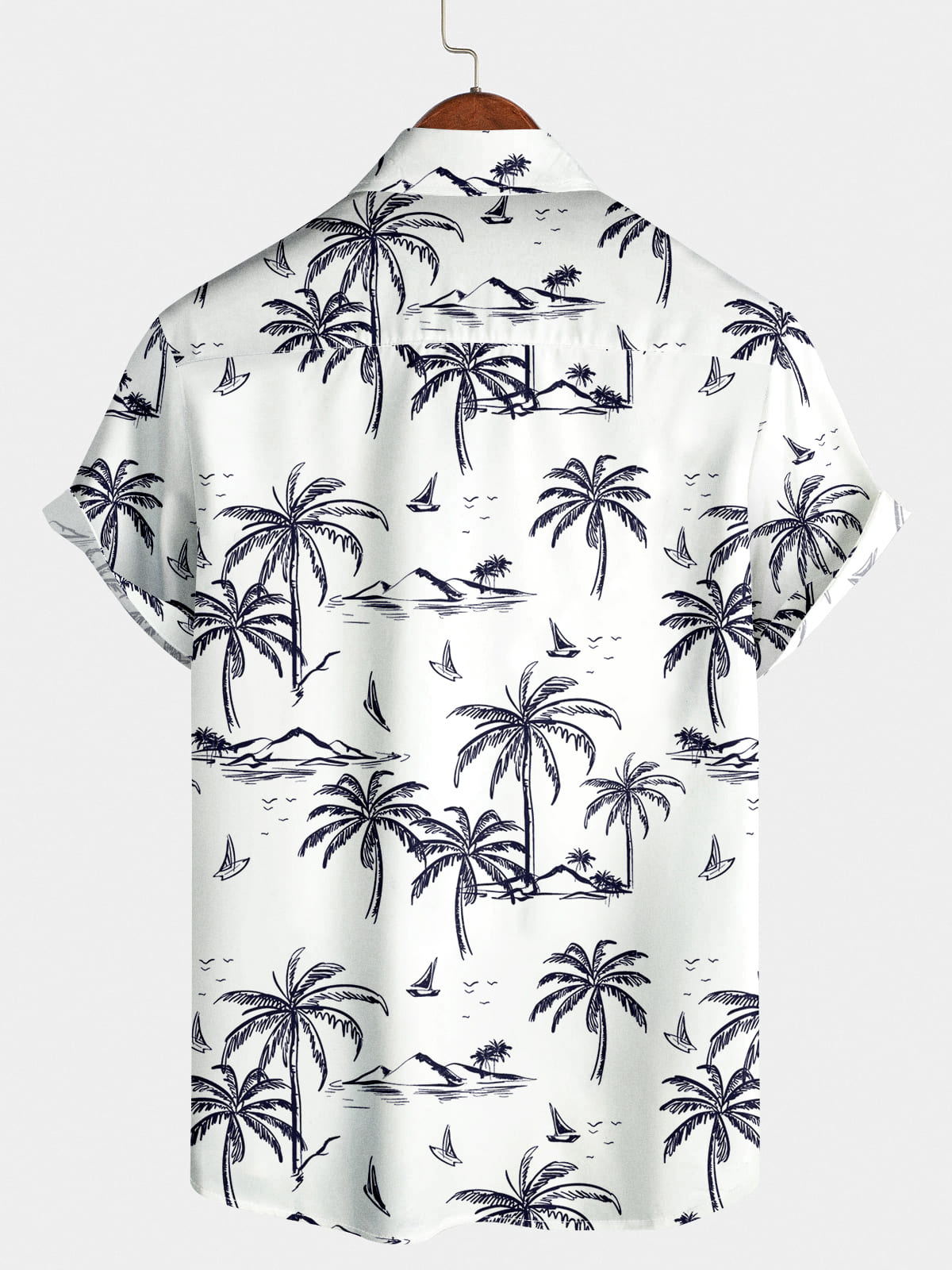 Camicia a maniche corte da uomo per vacanze al mare