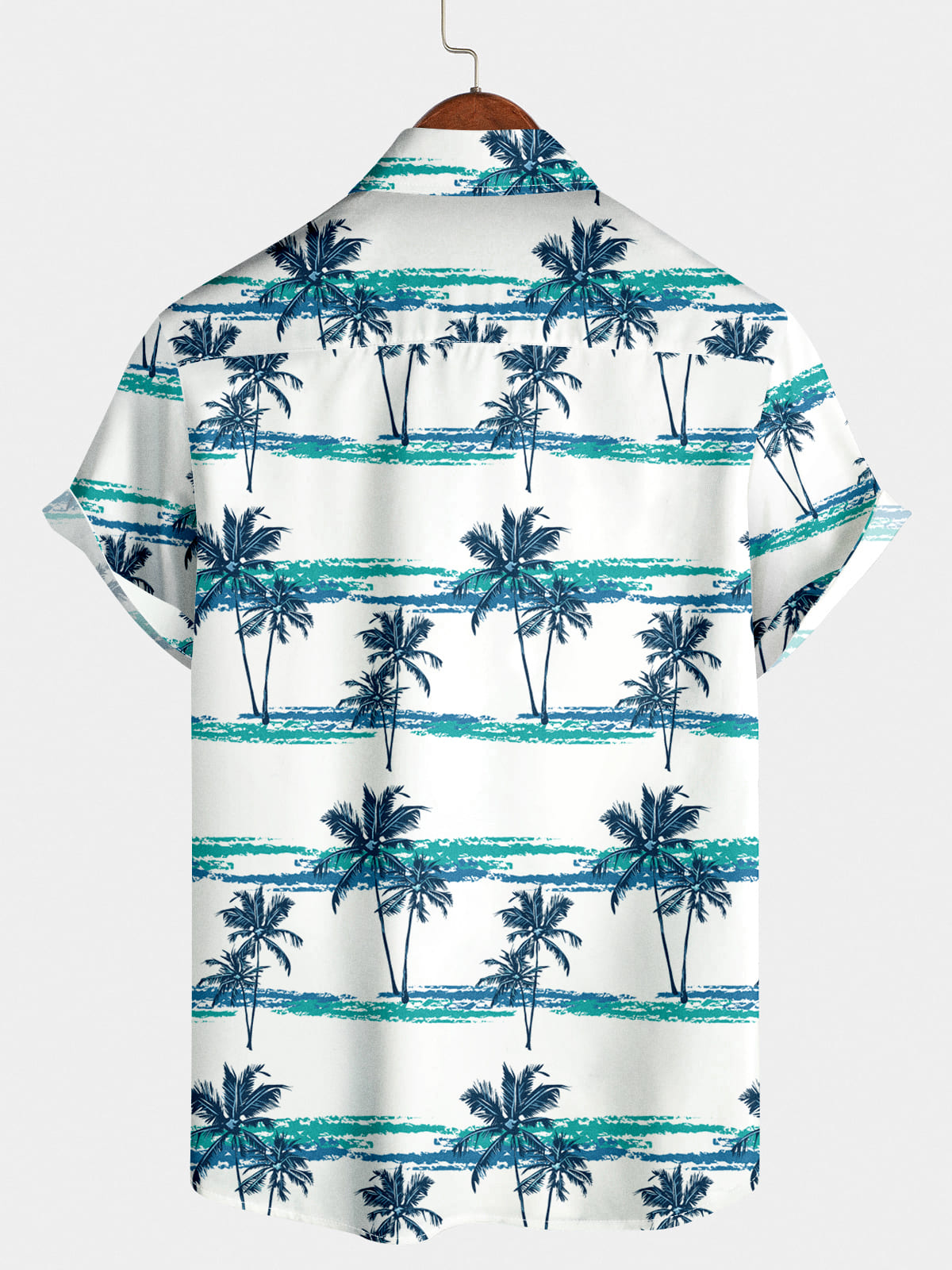 Camicia da uomo a maniche corte hawaiana da spiaggia