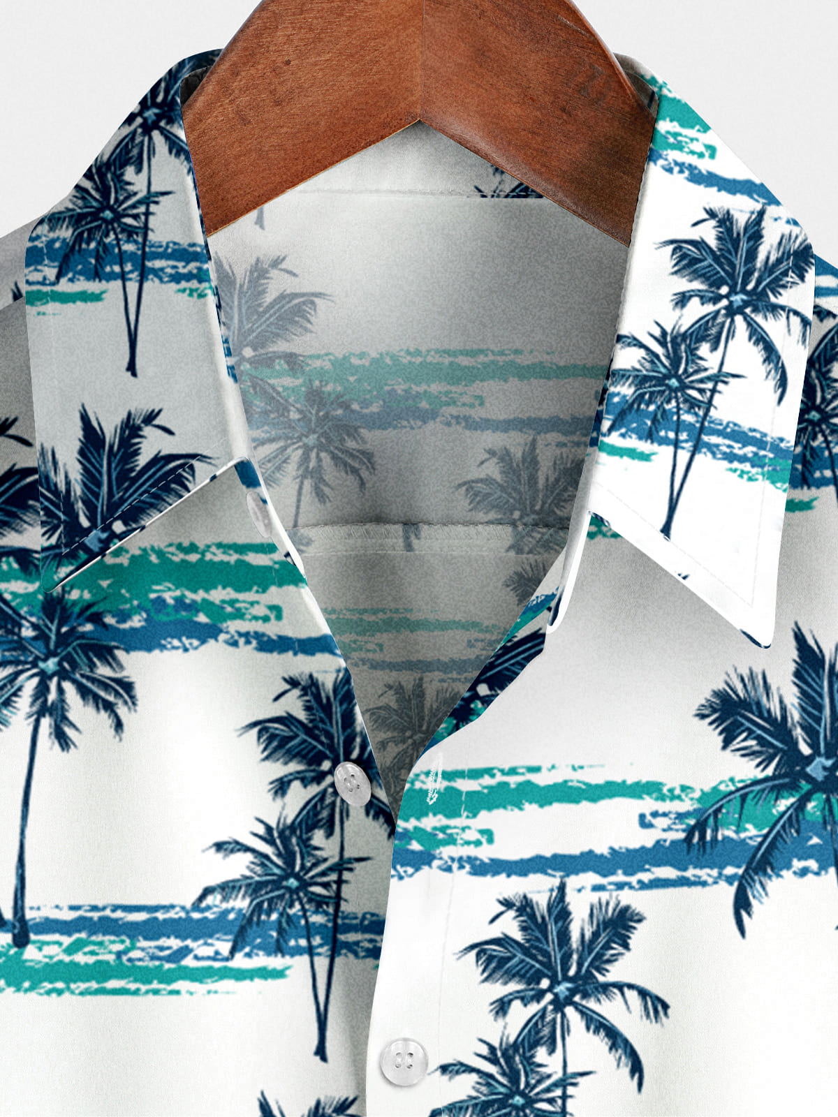 Camicia da uomo a maniche corte hawaiana da spiaggia