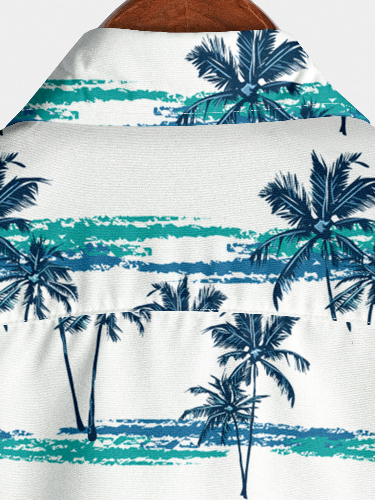 Camicia da uomo a maniche corte hawaiana da spiaggia