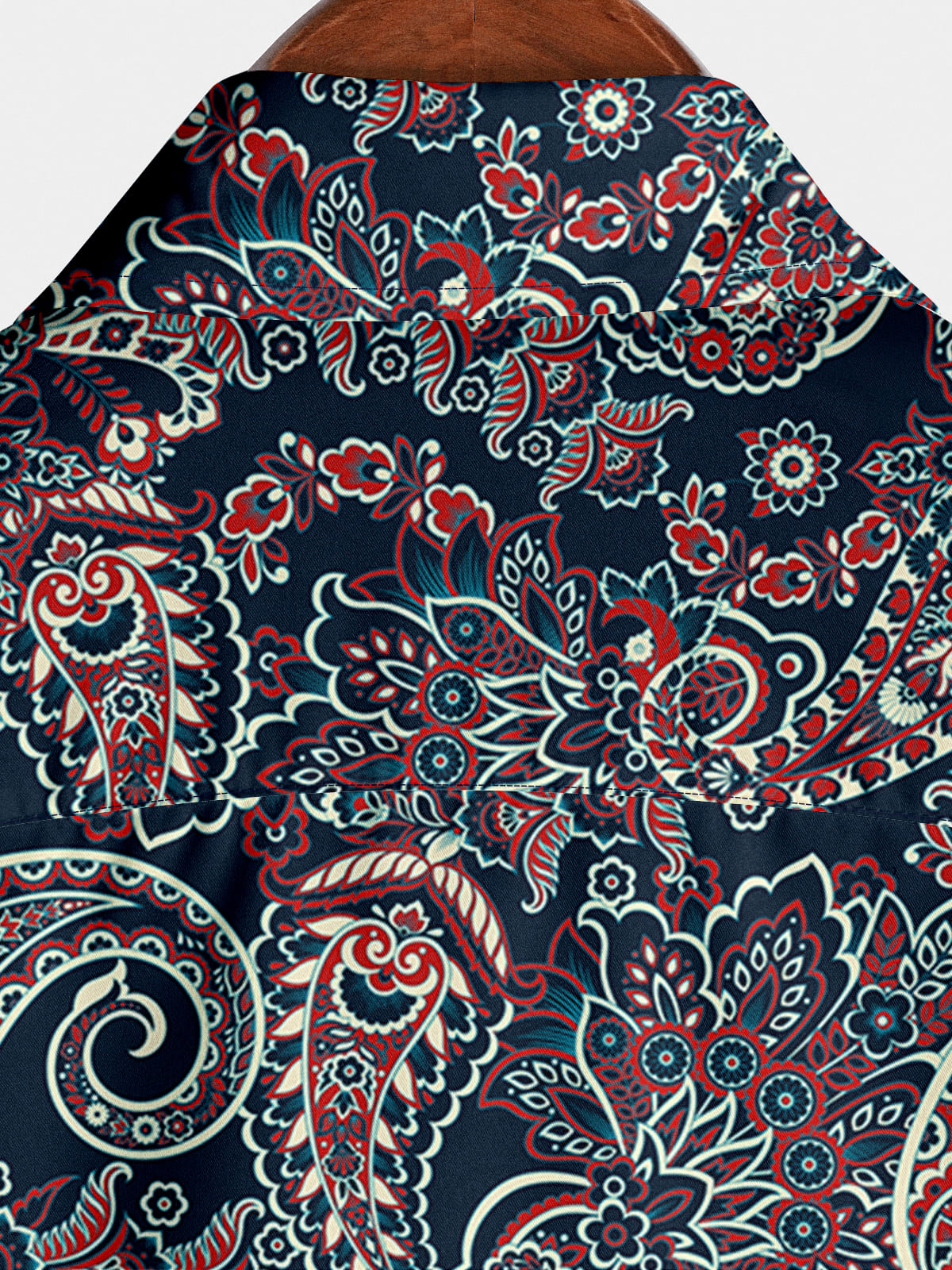 Chemise hawaïenne cachemire à manches courtes pour hommes