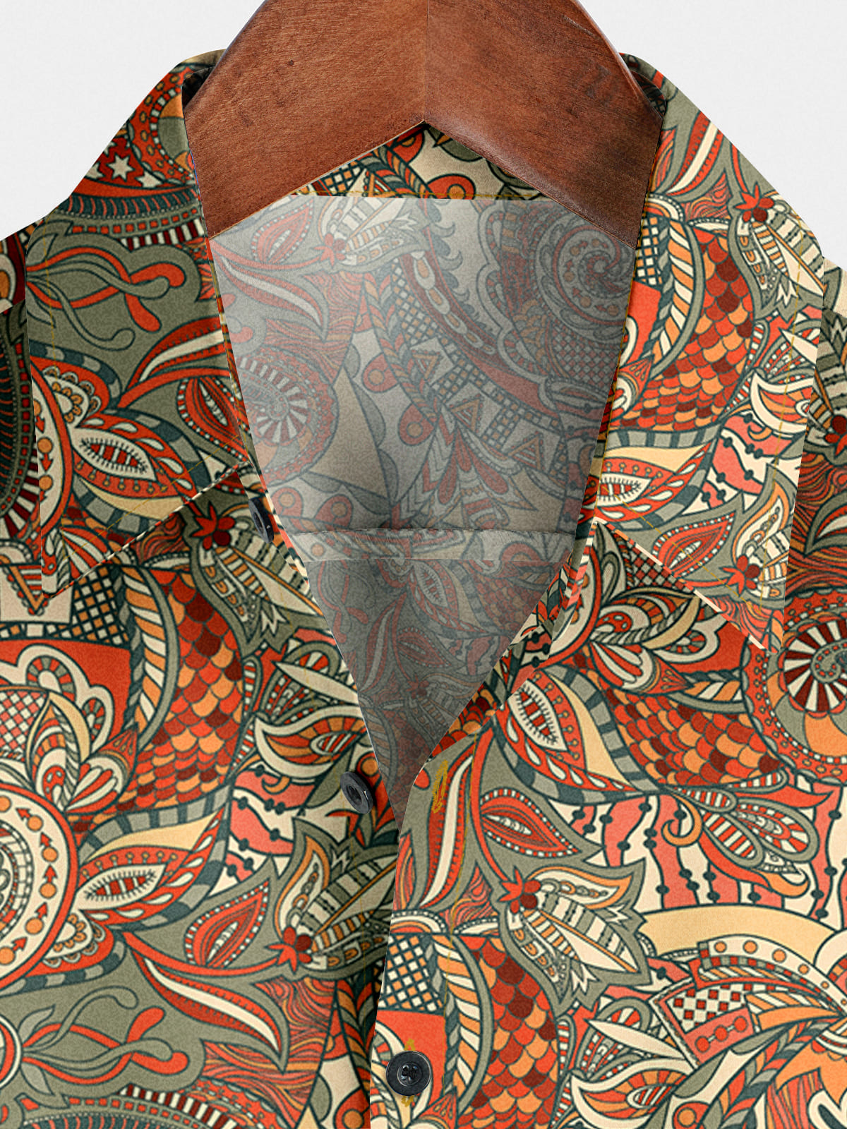 Camicia a maniche corte hawaiana Paisley da uomo