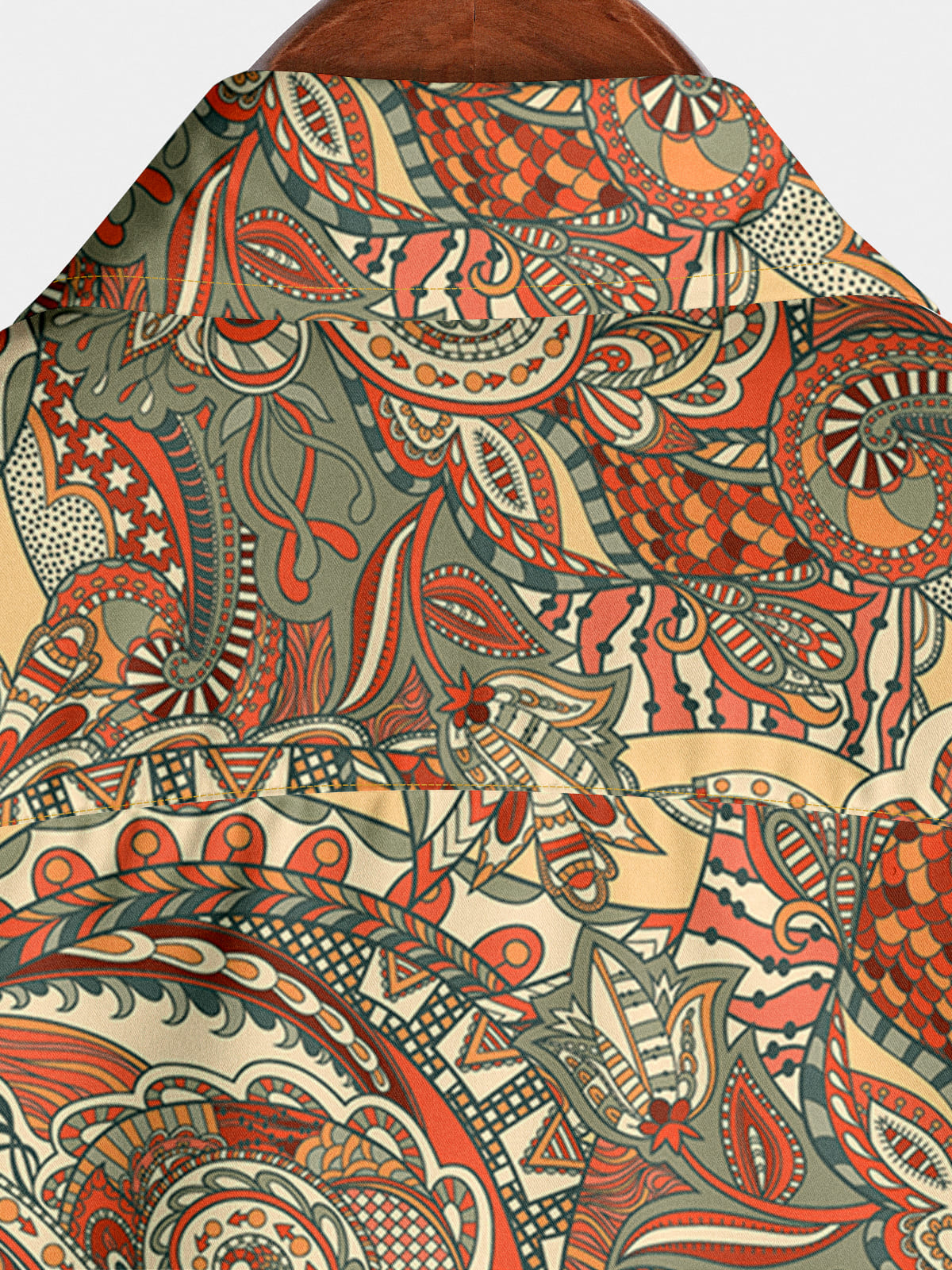 Camicia a maniche corte hawaiana Paisley da uomo