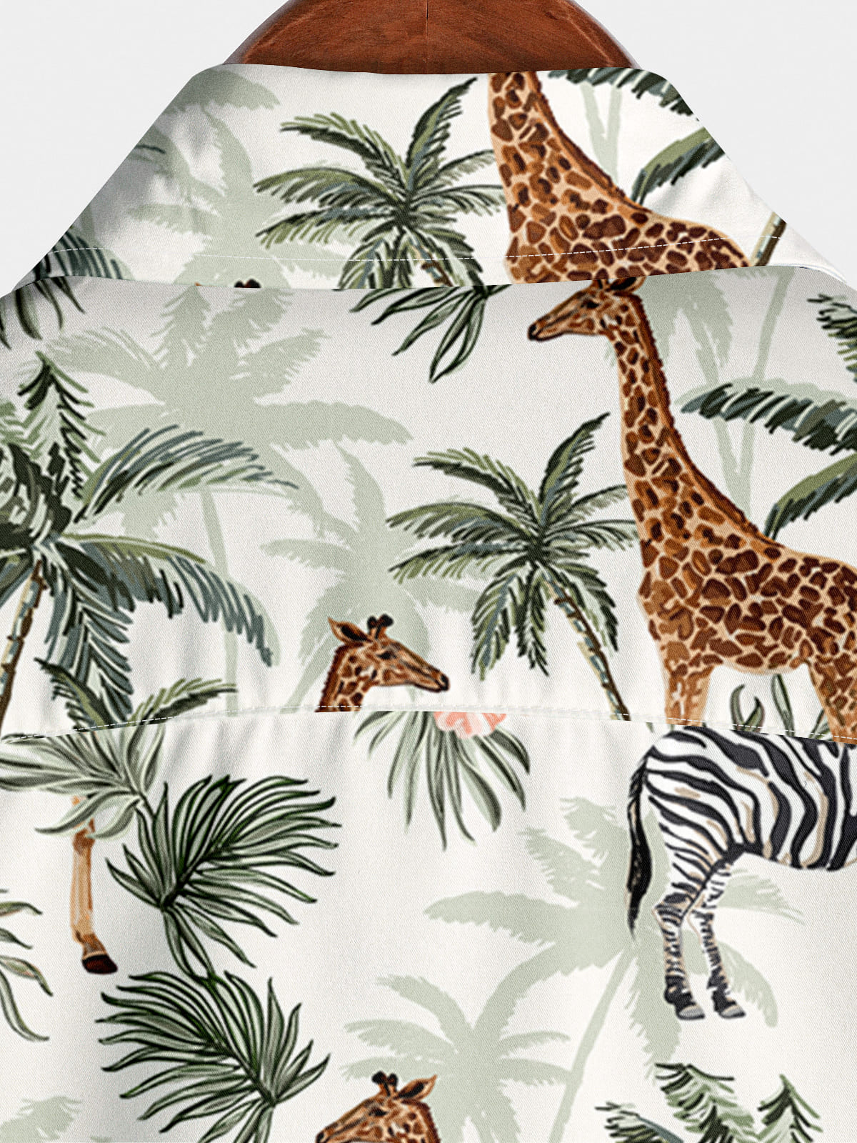 Men's Giraffe Zebra Short Sleeve Shirt
