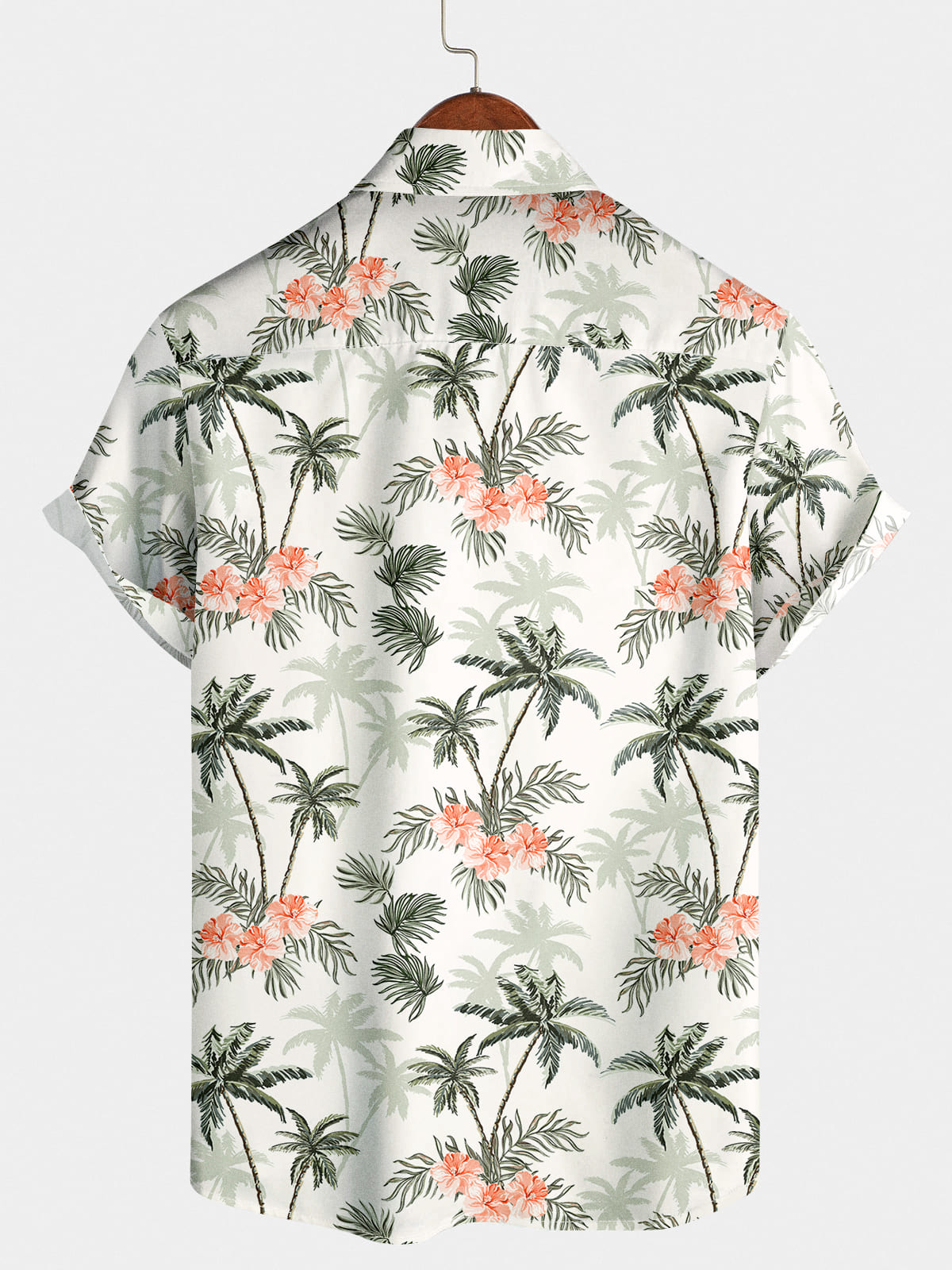 Chemise à manches courtes hawaïenne à fleurs pour hommes