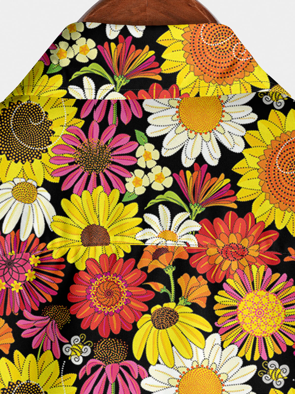 Chemise à manches courtes à imprimé fleuri pour hommes